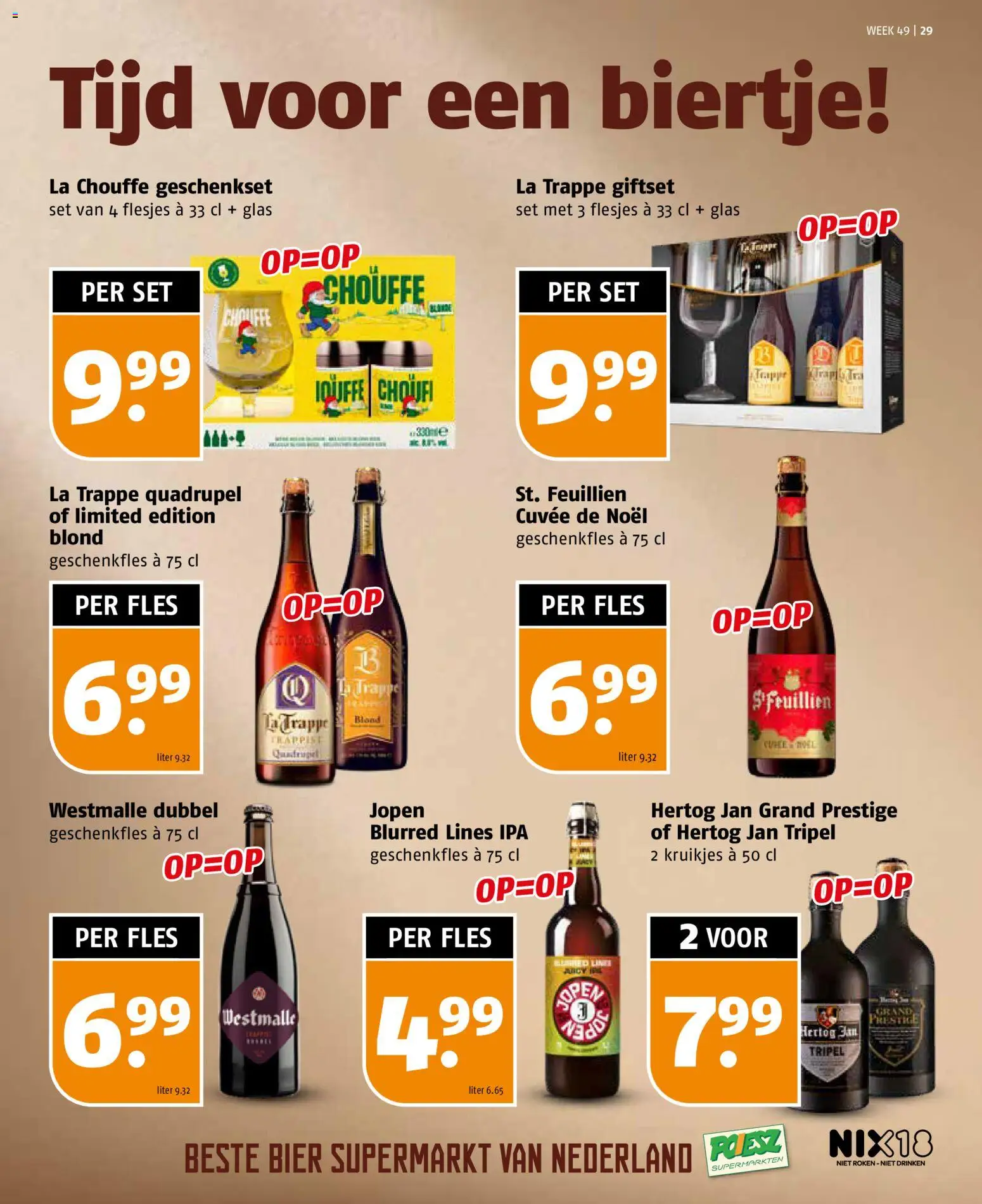 {H1} | Pagina: 29 | Producten: Bier, Fles, La