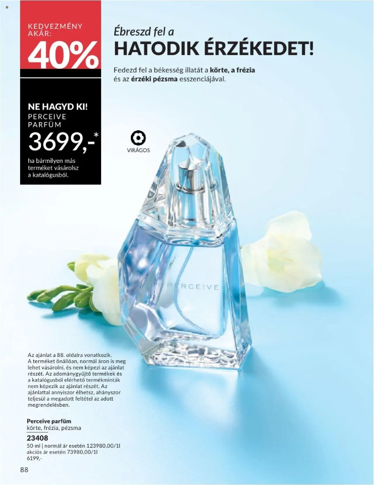 Avon akciós ujság - amely érvényes a következő dátumtól: 01.07.2025 | Oldal: 88 | Termékek: Parfüm