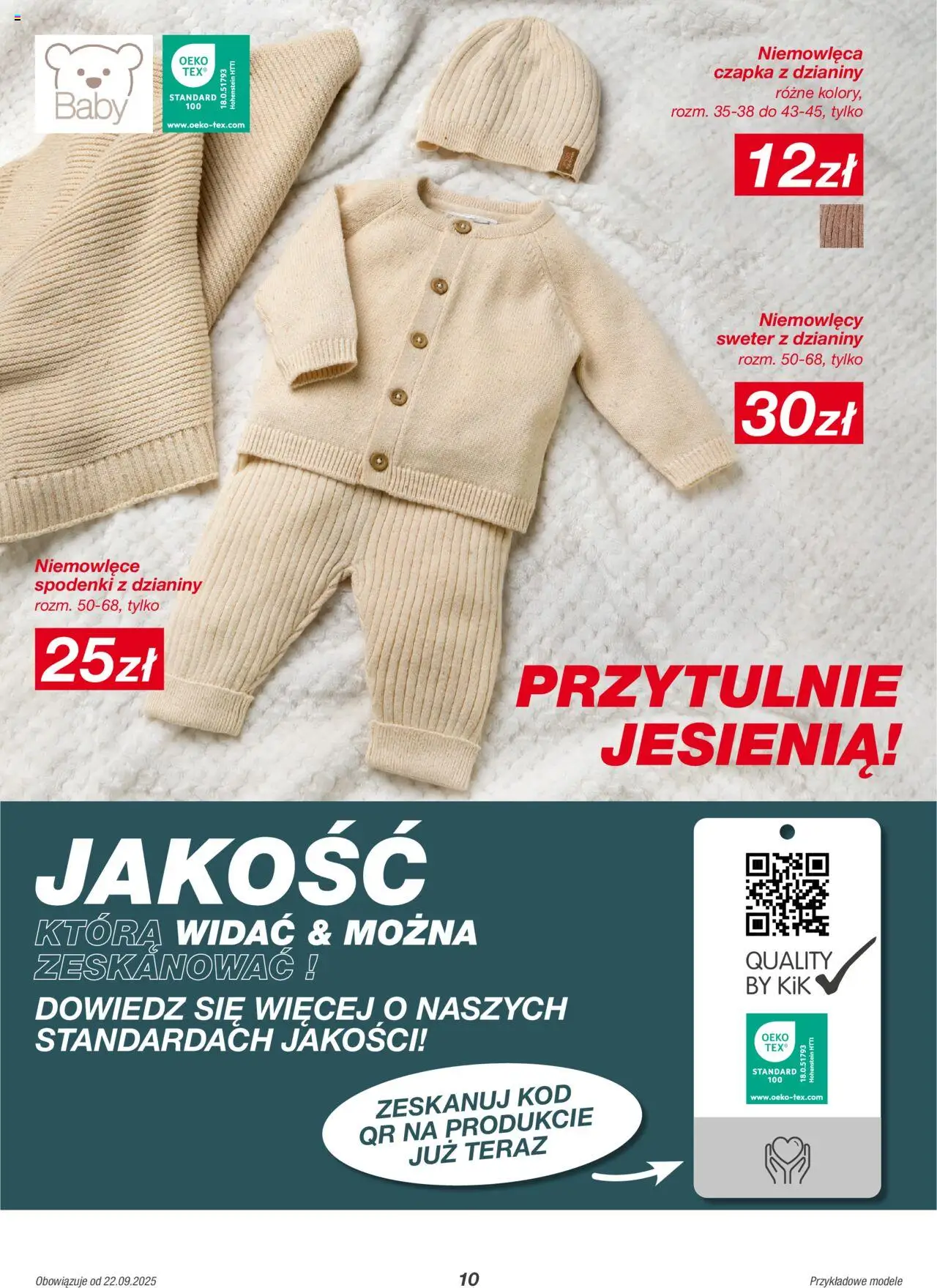 Kik Gazetka od 22.09.2025 | Strona: 10 | Produkty: Sweter, Spodenki, Czapka