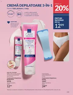 Noul catalog Avon – valabil de la 01.09.2025 | Pagină: 173 | Produse: Body, Cremă, Ulei, Cremă depilatoare