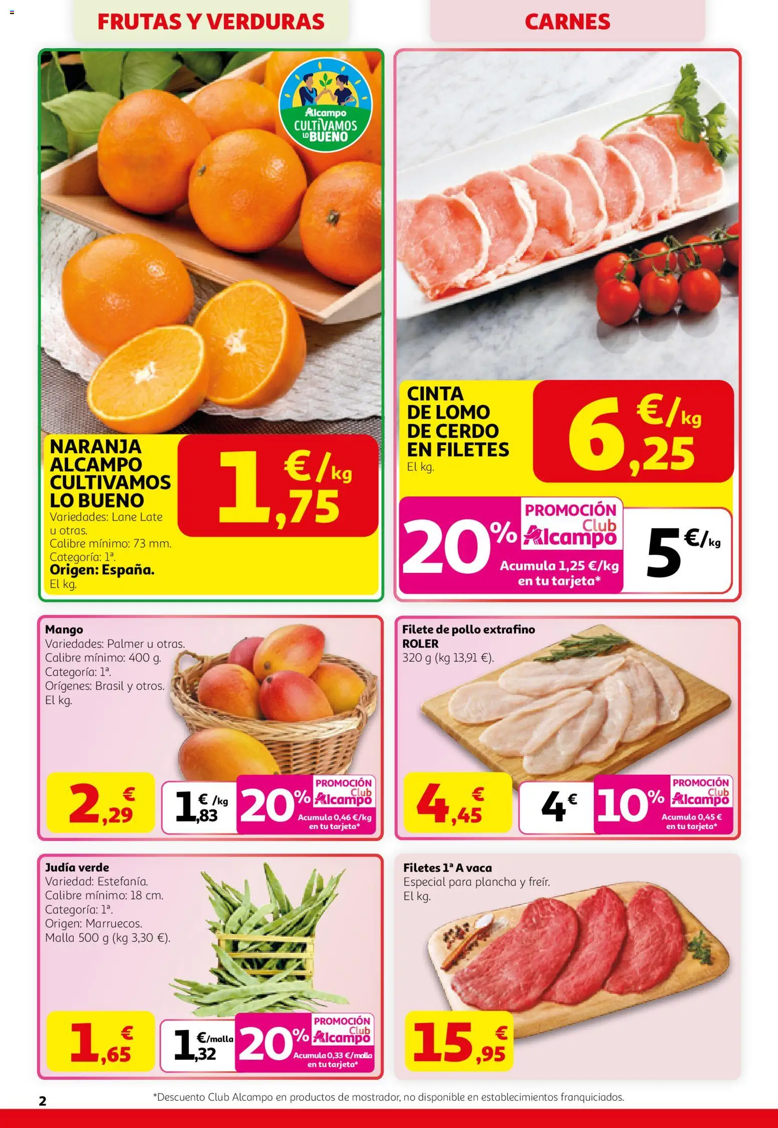 Alcampo SM Madrid │ válido desde el 12.03.2026 | Página: 2 | Productos: Cerdo, Ρούτερ, Plancha, Filete