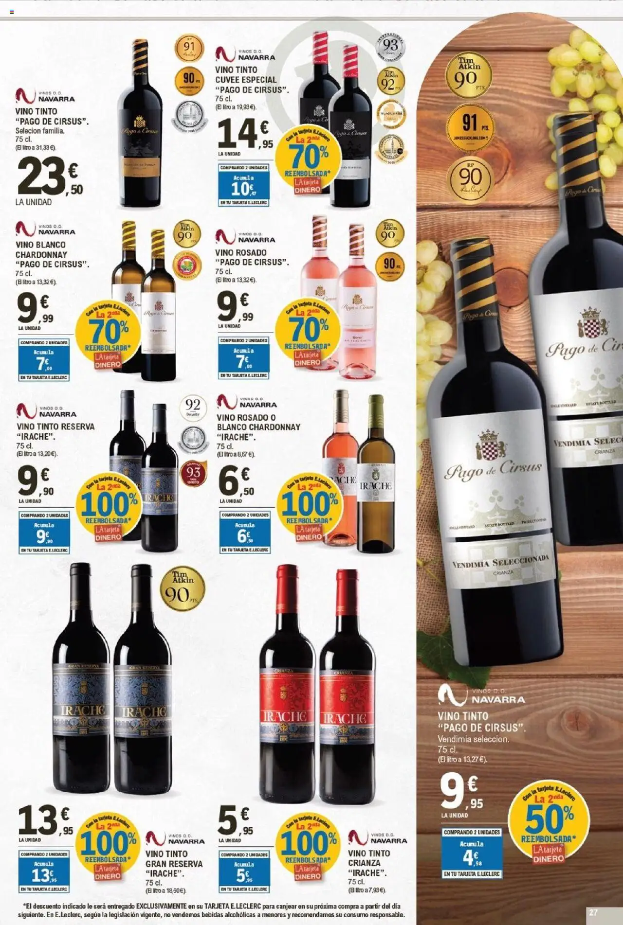 E.Leclerc folleto │ válido desde el 01.10.2025 | Página: 27 | Productos: Vino rosado, Vino