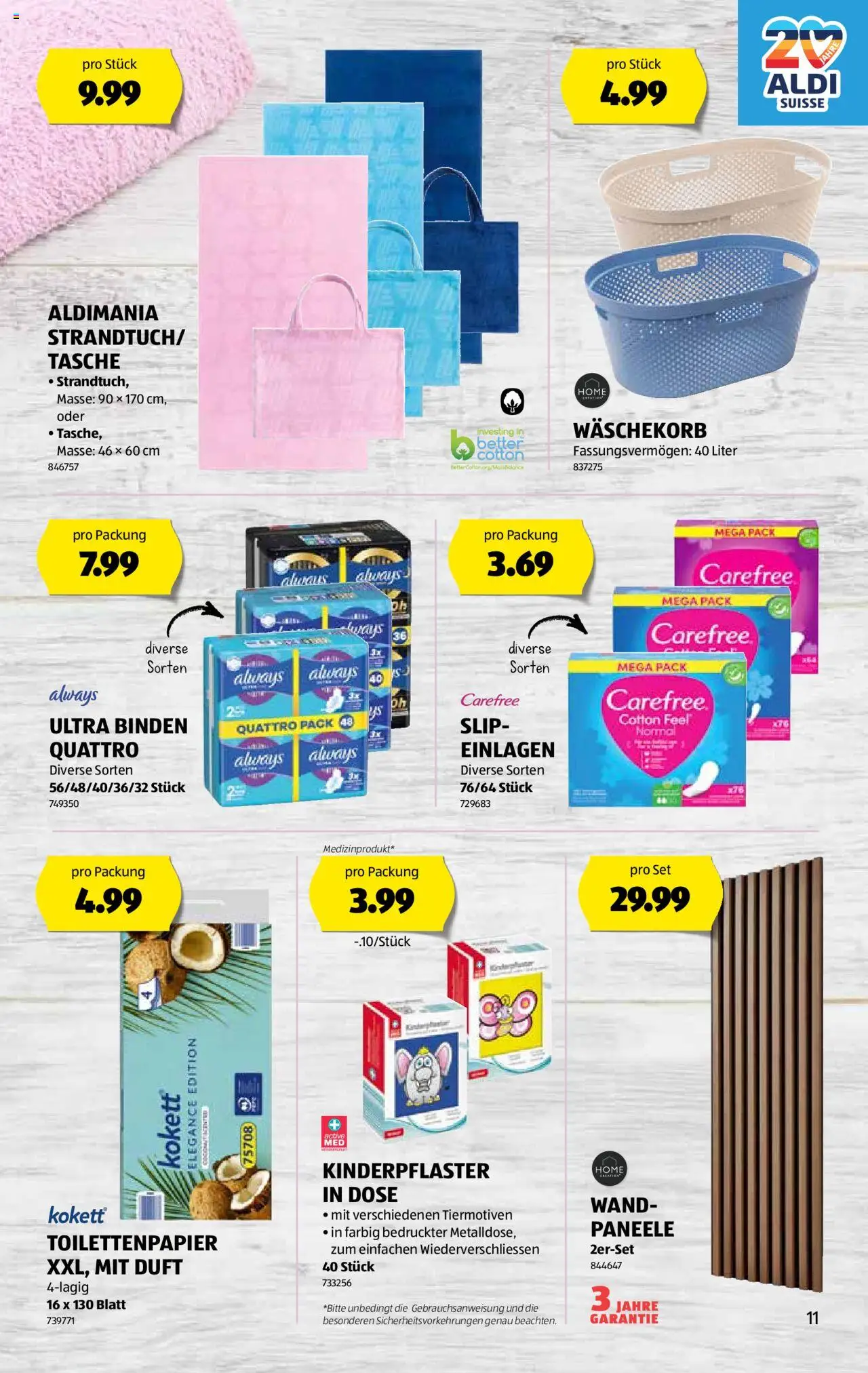Aldi Aktionen ab 26.06.2025 | Seite: 12 | Produkte: Duft, Slip, Tasche, Toilettenpapier