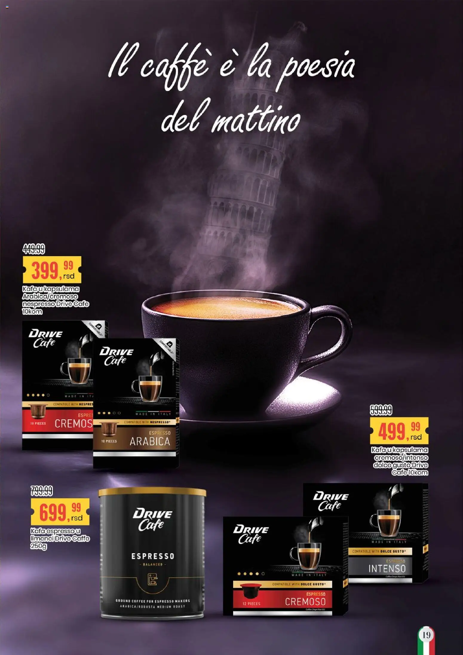 Aroma Market katalog - važi od 26.12.2025 | Strana: 19 | Proizvode: Dolce Gusto, Kafa, Nespresso