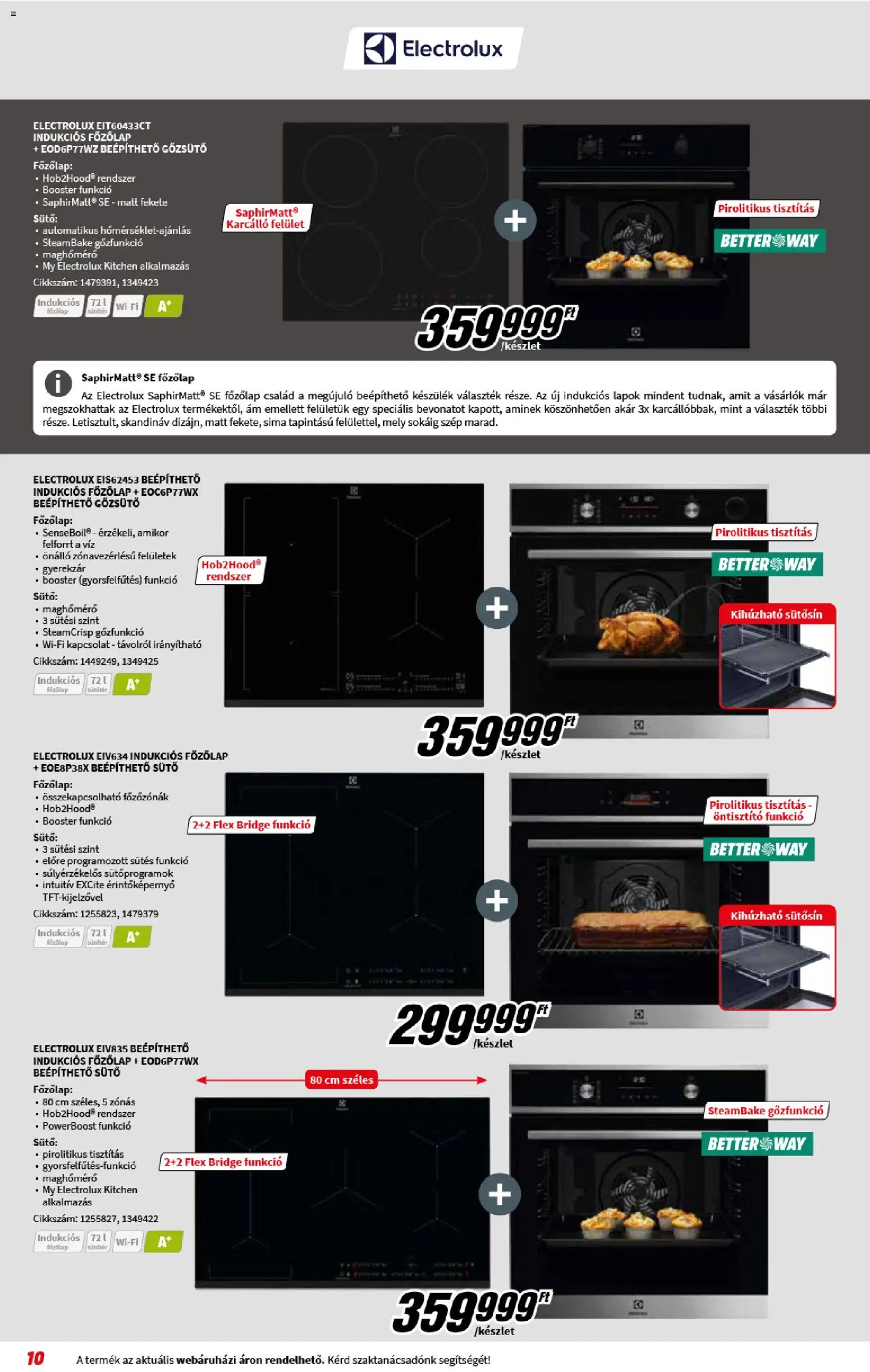 Media Markt akciós ujság - amely érvényes a következő dátumtól: 03.12.2025 | Oldal: 10 | Termékek: Sütő, Főzőlap, Indukciós főzőlap