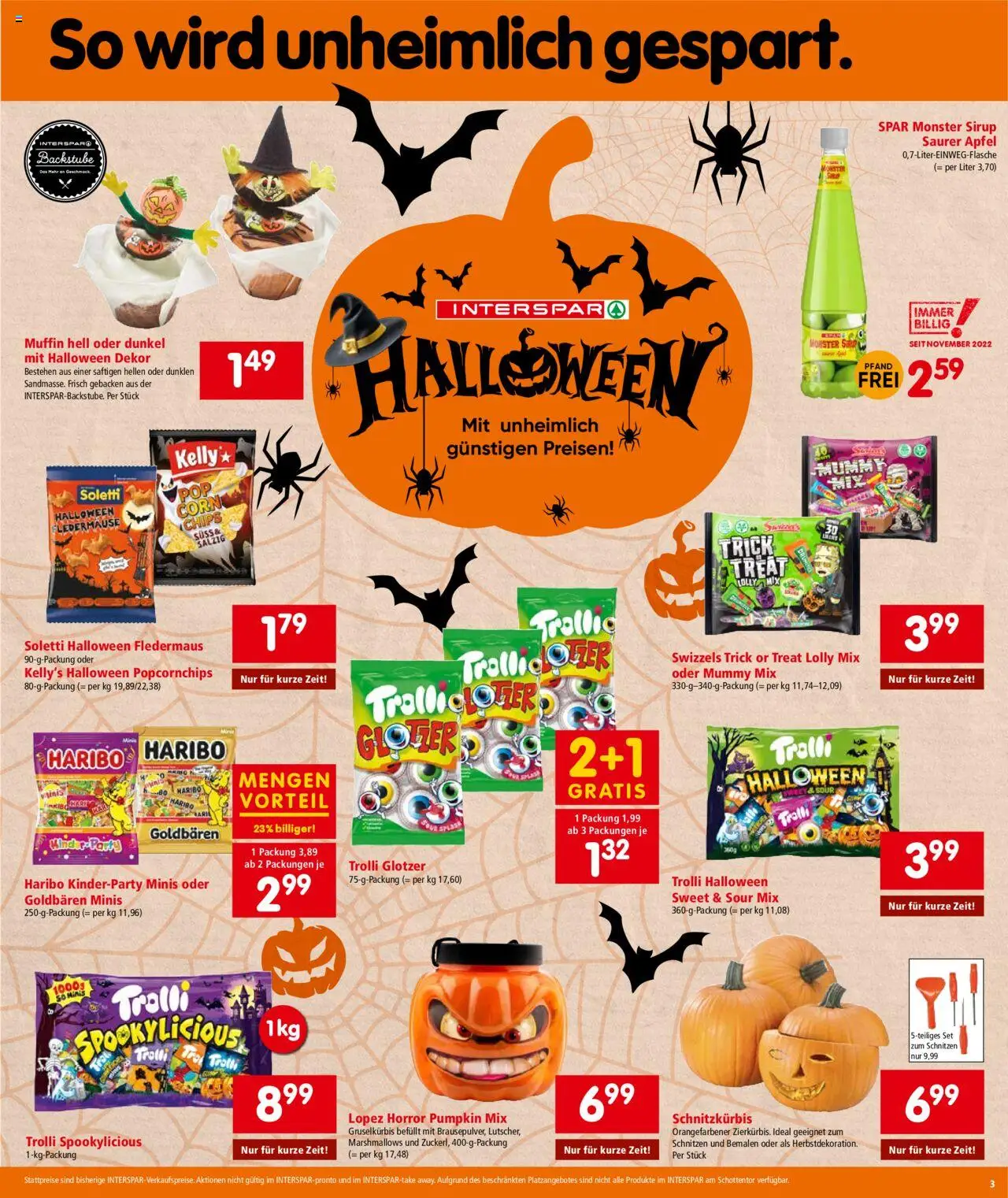 Interspar Flugblatt - Steiermark gültig ab 09.10.2025 | Seite: 3 | Produkte: Chips, Äpfel