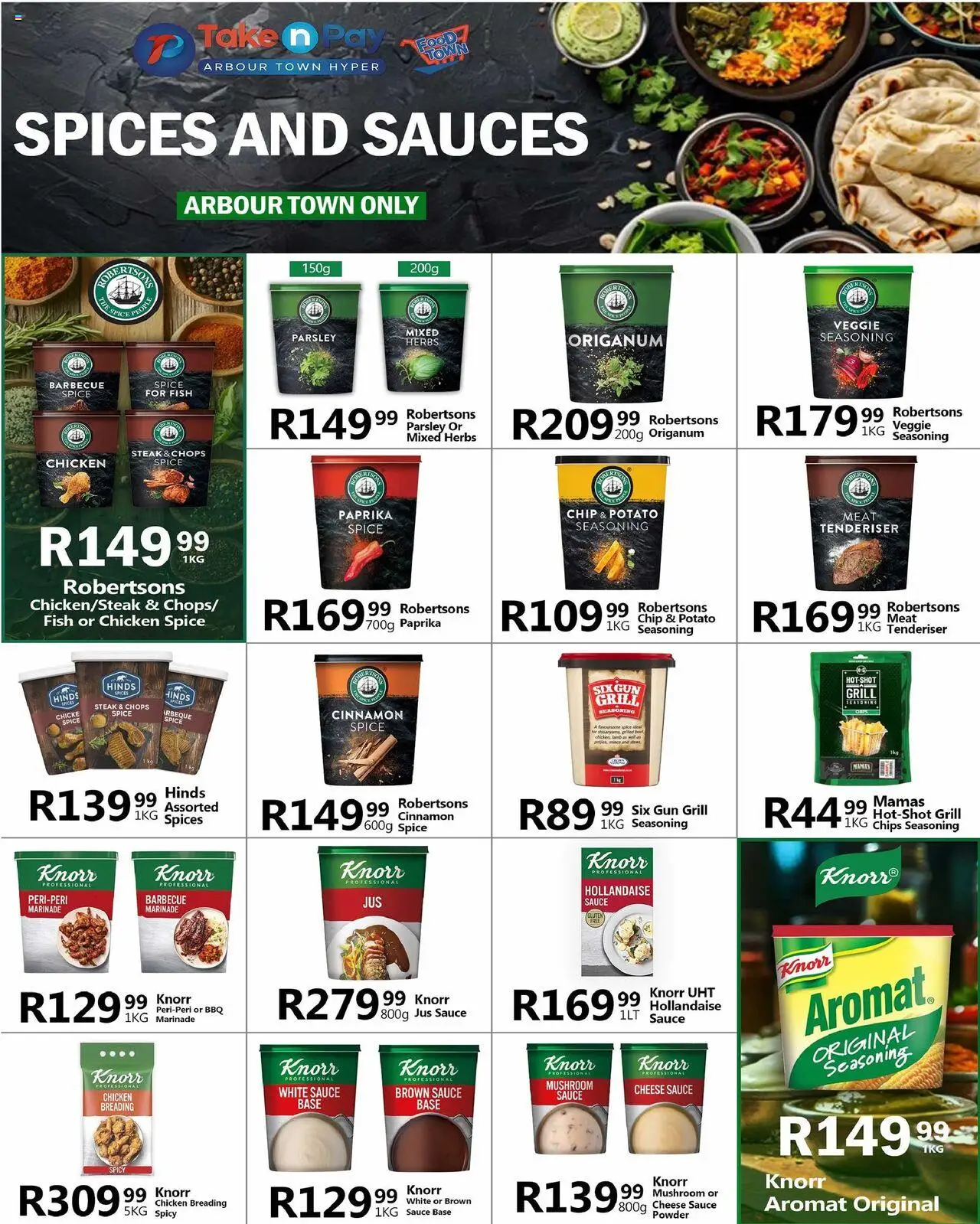 New Take n Pay catalogue – valid from 13.10.2025 | Page: 32 | Products: Chips, Marinade, Herbs, Sauce