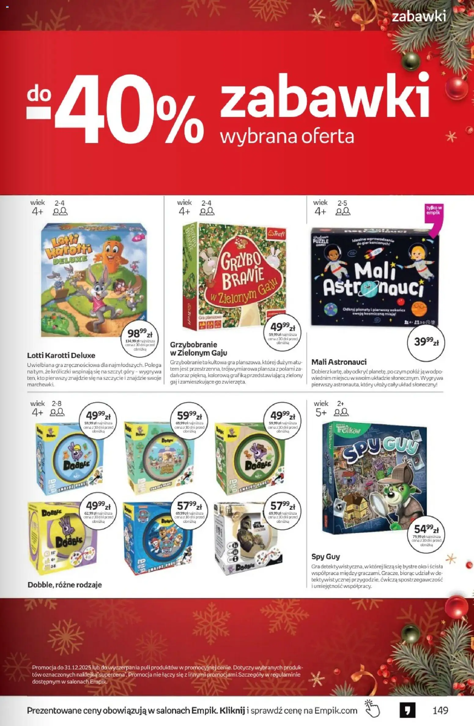 Empik promocje - Tom kultury Zabawki od 10.12.2025 | Strona: 25 | Produkty: Gra