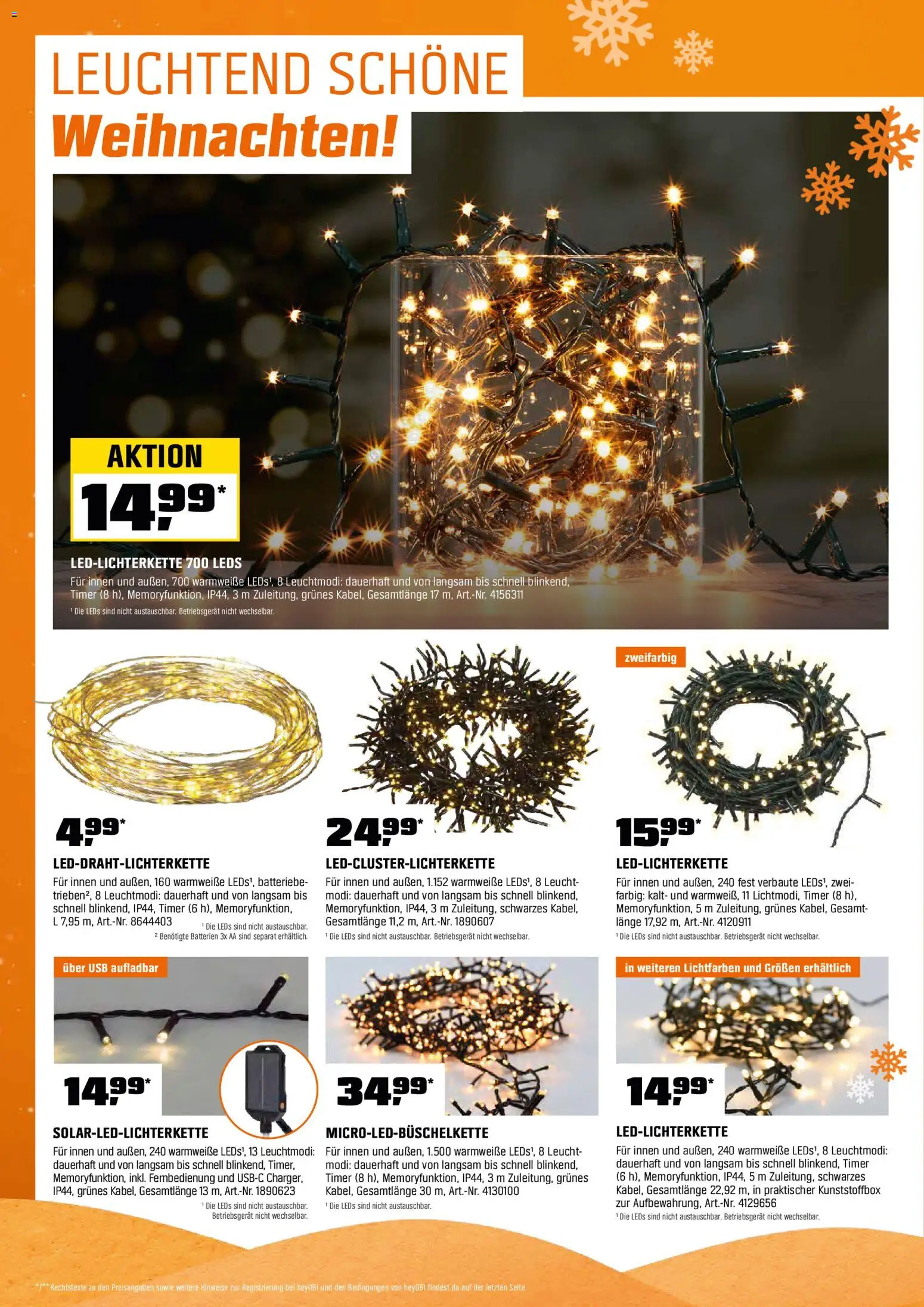 OBI -Dein Weihnachten Machbar Mit Obi gültig ab 14.11.2025 | Seite: 2 | Produkte: USB