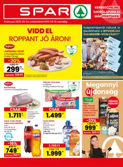 Spar Akciós újság - amely érvényes a következő dátumtól: 04.09.2025