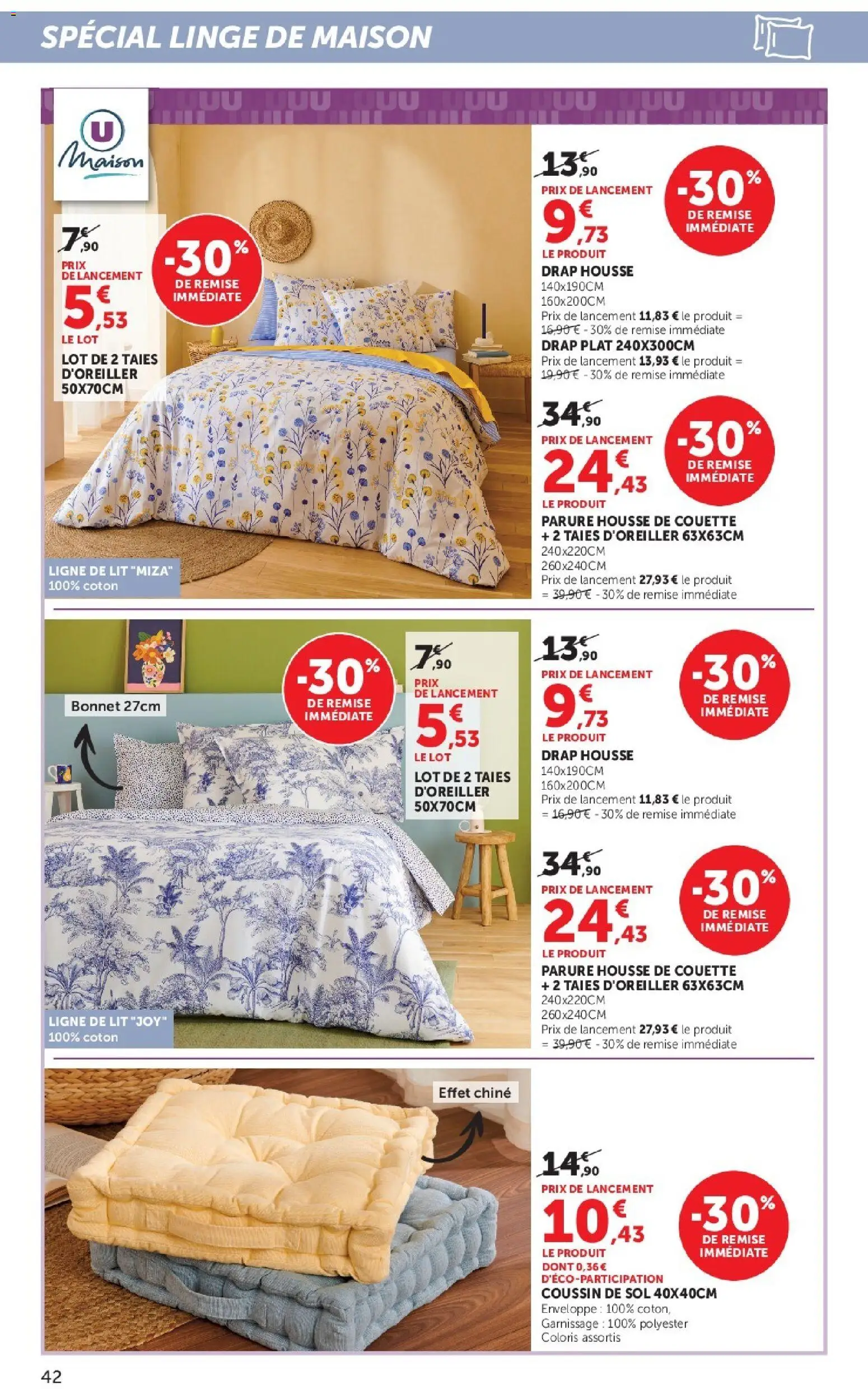 {H1} | Page: 42 | Produits: Bonnet, Coton, Enveloppe, Couette