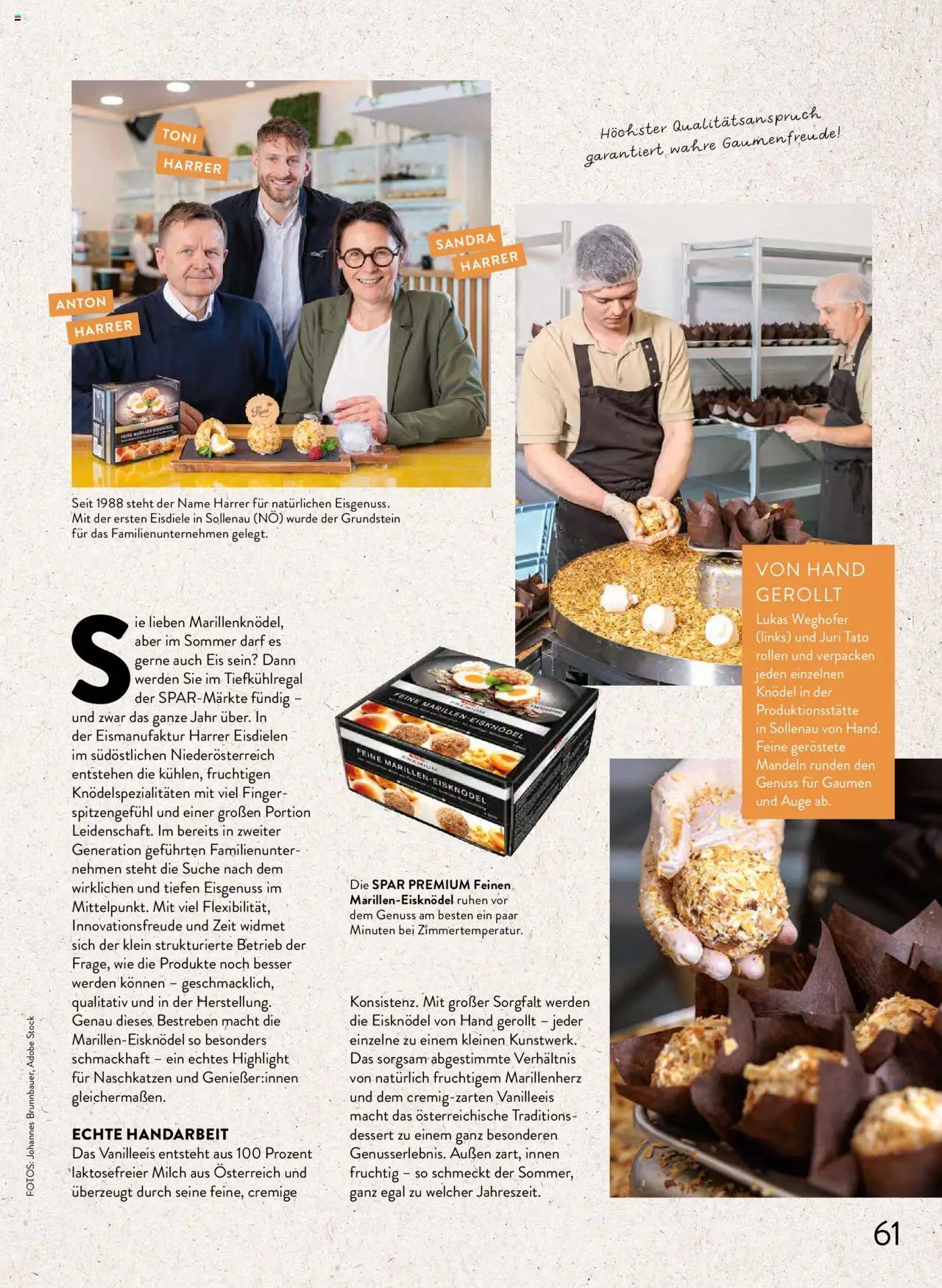 Spar Mahlzeit! Magazin gültig ab 01.07.2025 | Seite: 61 | Produkte: Eis, Milch