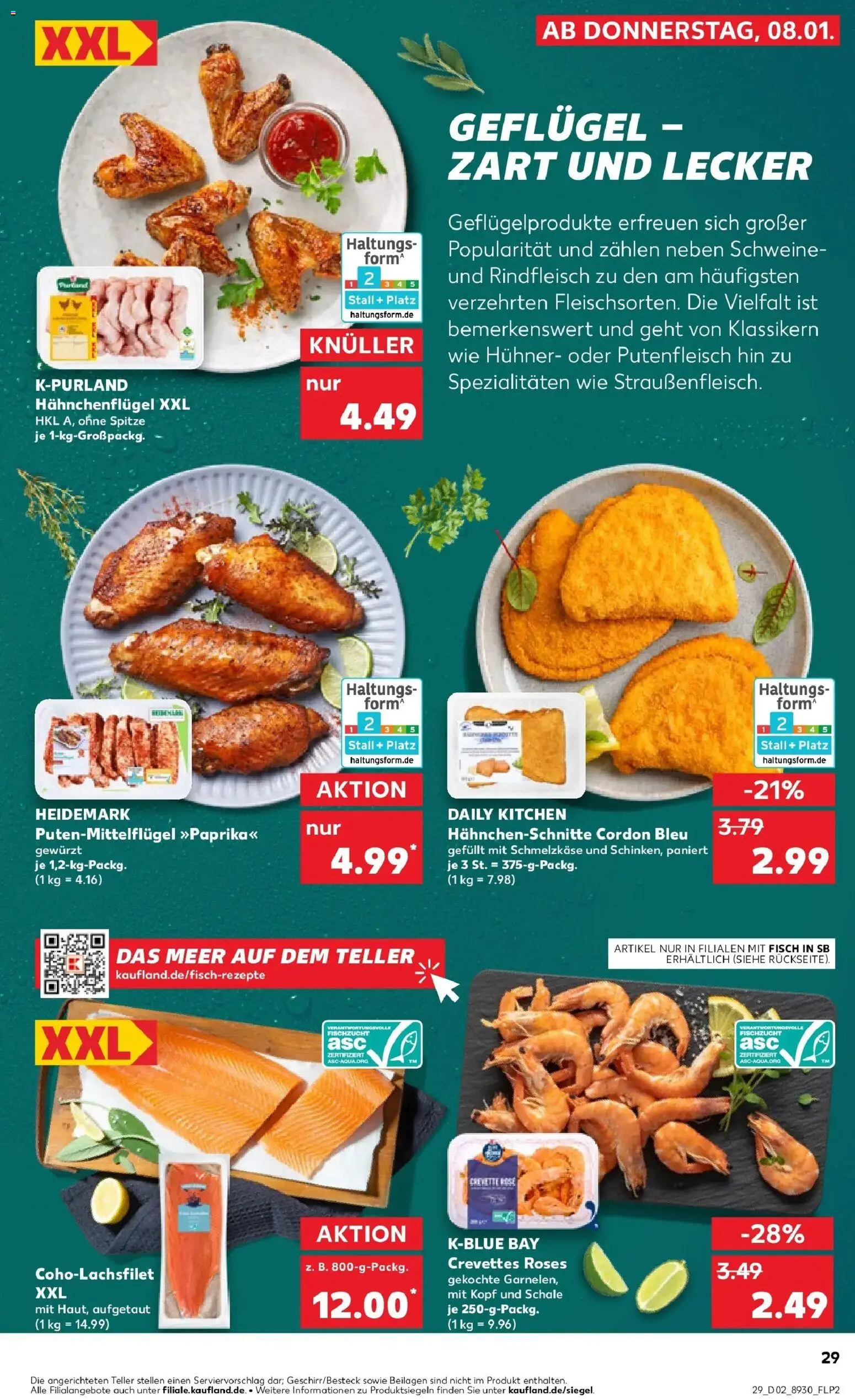 Kaufland prospekt Schwäbisch Gmünd	 – gültig ab 08.01.2026 | Seite: 29 | Produkte: Fisch, Rindfleisch