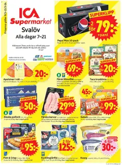 ICA Supermarket - Svalöv - Förhandsvisning av reklamblad från butik ICA Supermarket aktuell från 09.03.2026