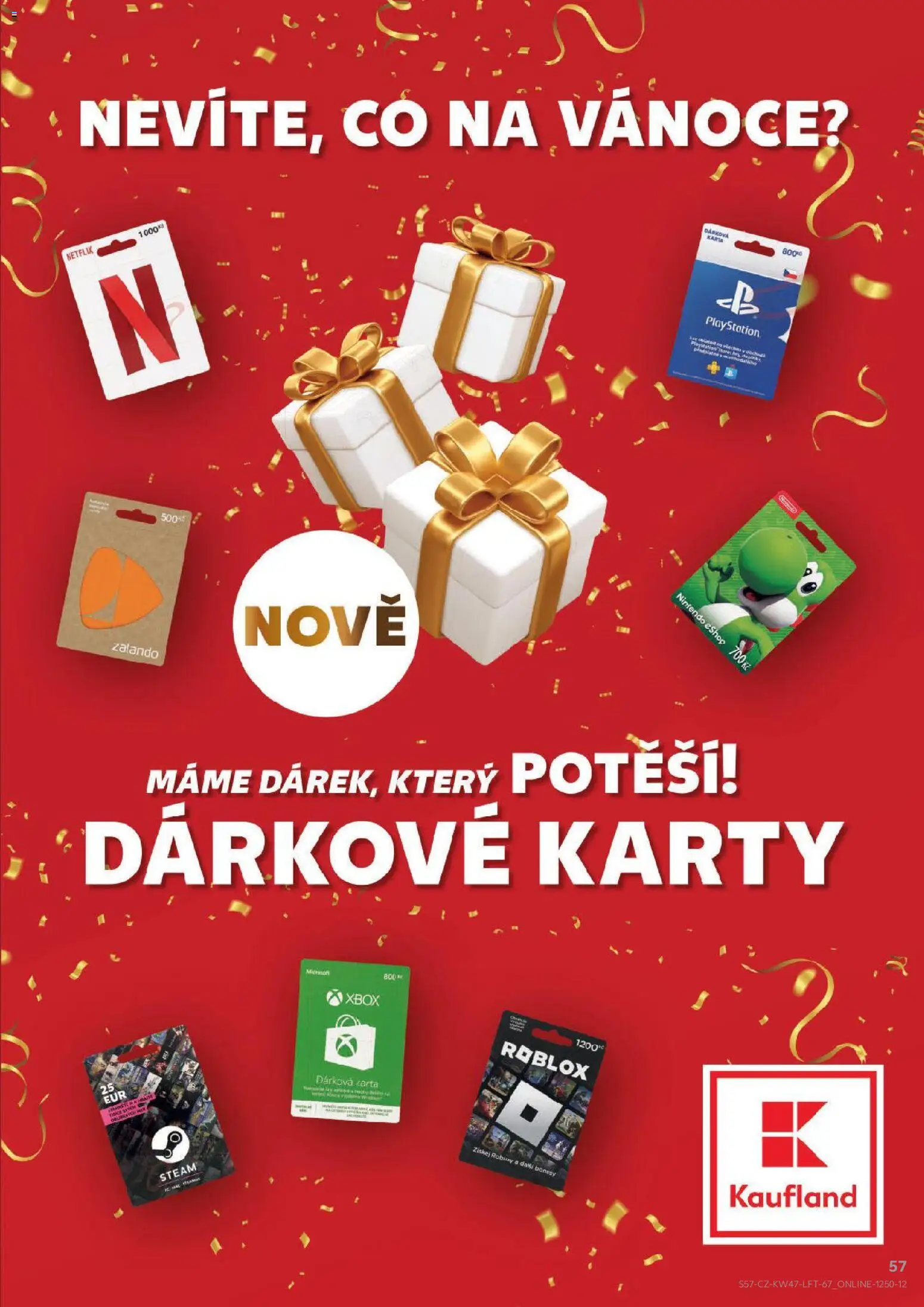 Kaufland leták - Plzeň Bory od 19.11.2025 | Strana: 57 | Produkty: Playstation, Xbox, Karty