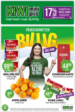 Forhåndsvisning av Kiwi kundeavis gyldig fra 23.03.2026