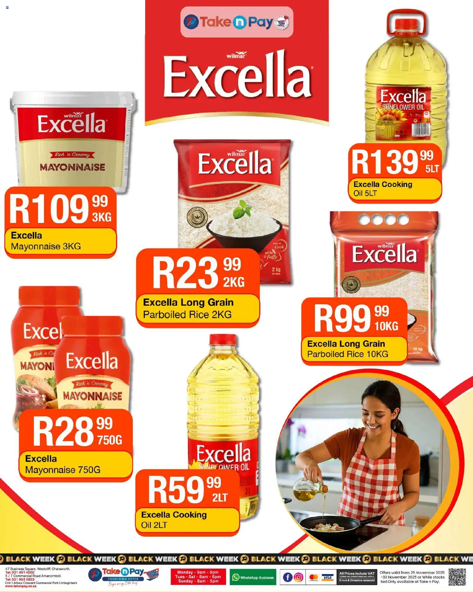 New Take n Pay catalogue – valid from 25.11.2025 | Page: 15 | Products: Oil, Rice, Mayonnaise