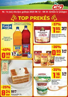 ČIA MARKET leidinių peržiūra, galiojančių nuo 12.08.2025