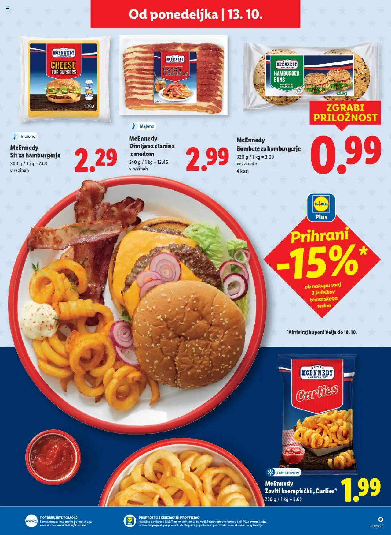 Novi Lidl katalog ponudbe – veljaven od 09.10.2025 | Stran: 45 | Izdelki: Slanina, Sir