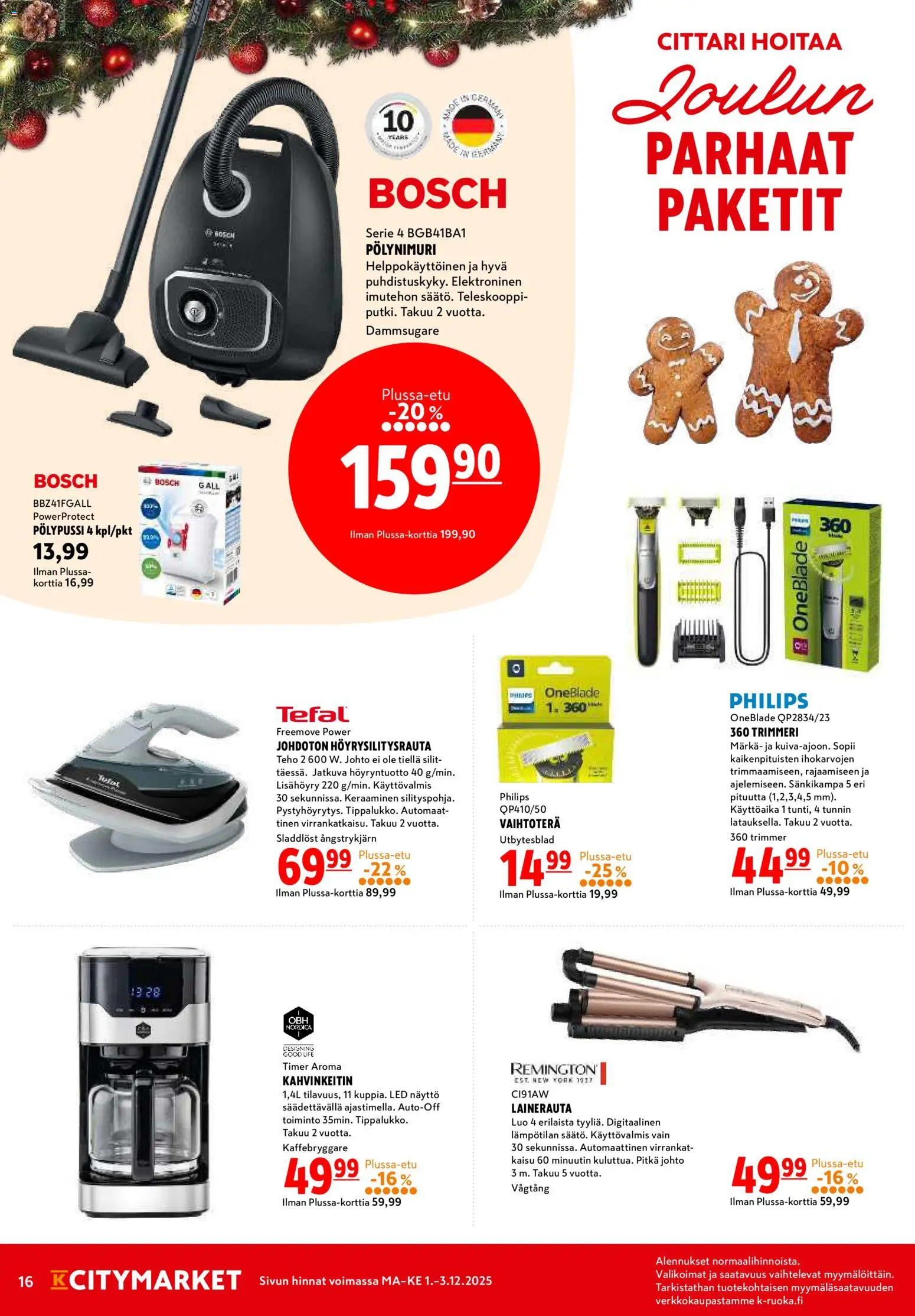 K-Citymarket tarjoukset – voimassa 01.12.2025 alkaen | Sivu: 16