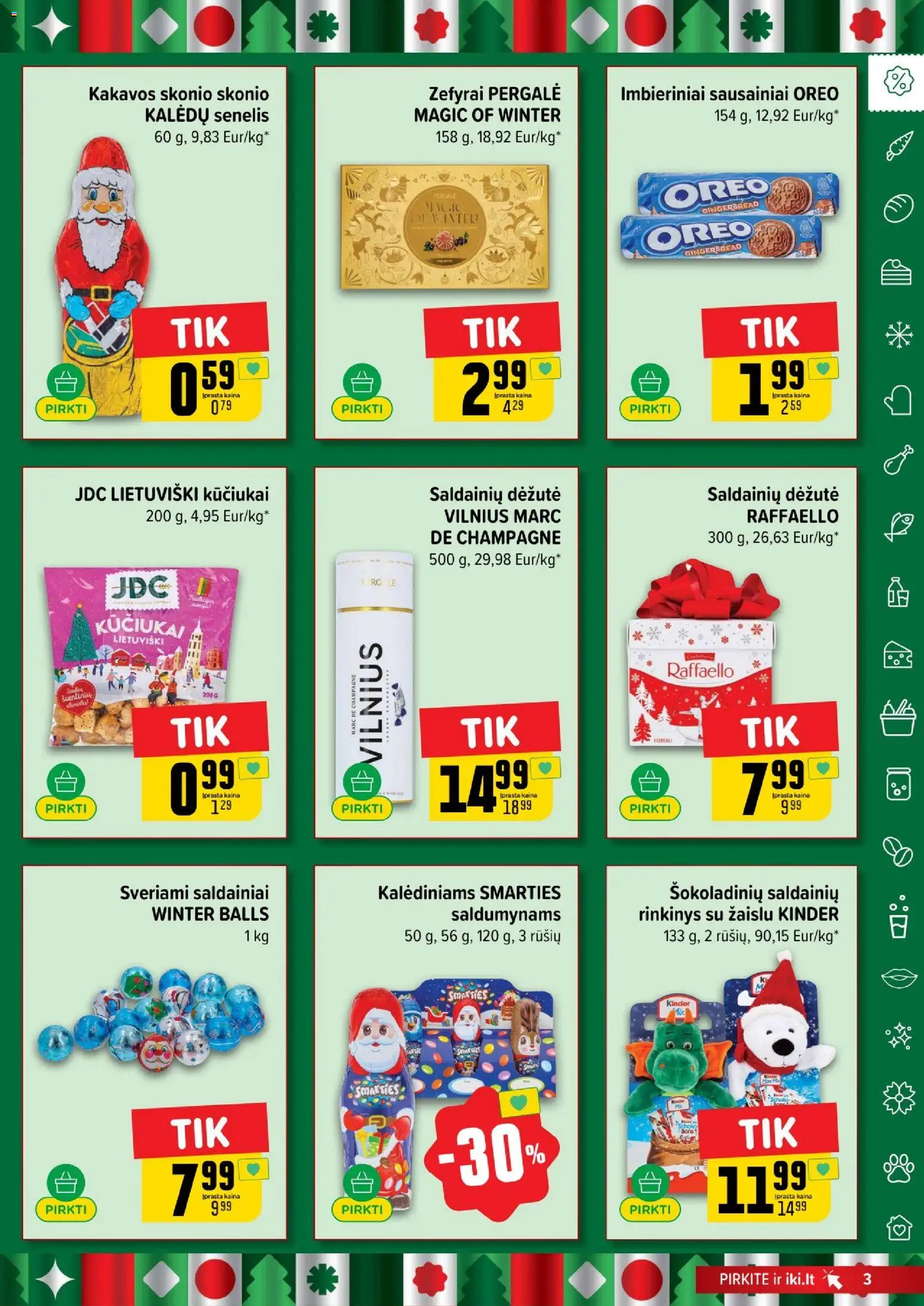 IKI akcijos nuo 17.11.2025 | Puslapis: 3 | Prekių: Sausainiai, Saldainiai