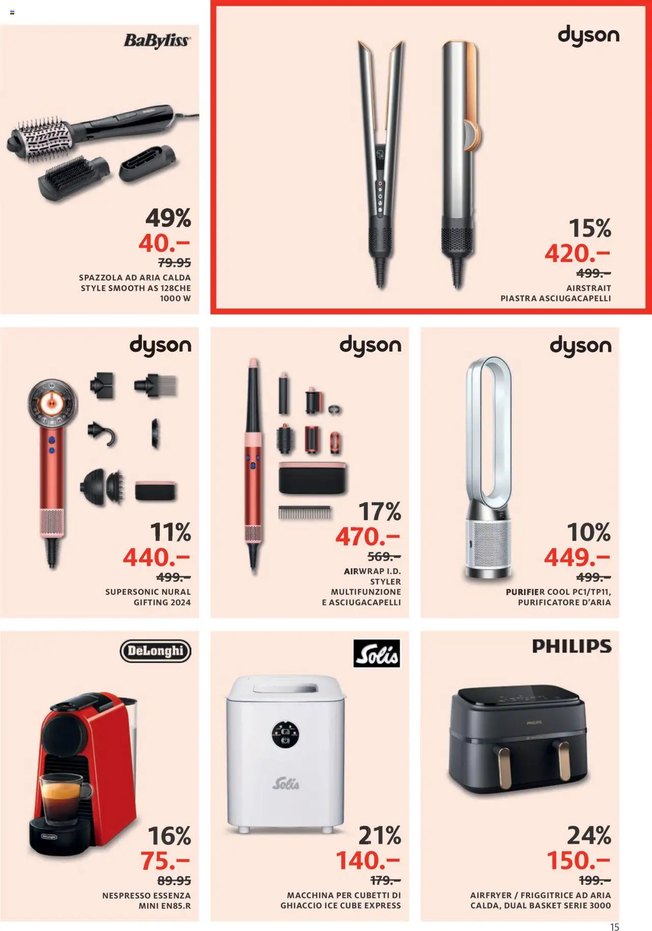 Manor Sale IT ab 24.06.2025 | Seite: 15 | Produkte: Philips, Dyson