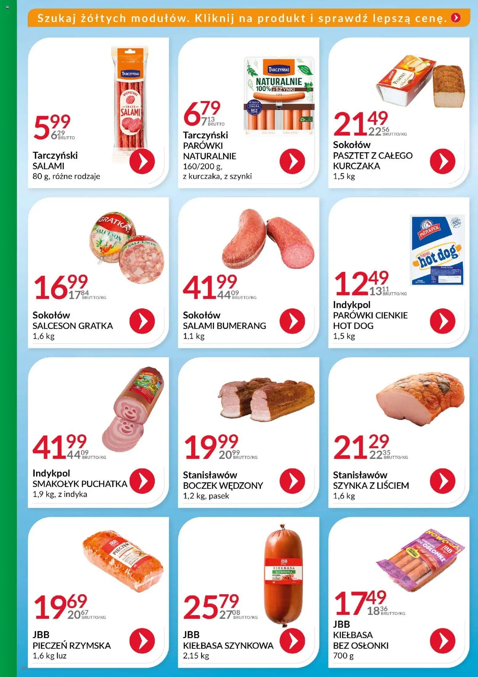 Eurocash Gazetka - Katalog Artykułów Spożywczych od 16.11.2025 | Strona: 19 | Produkty: Parówki, Szynka, Boczek wędzony, Boczek