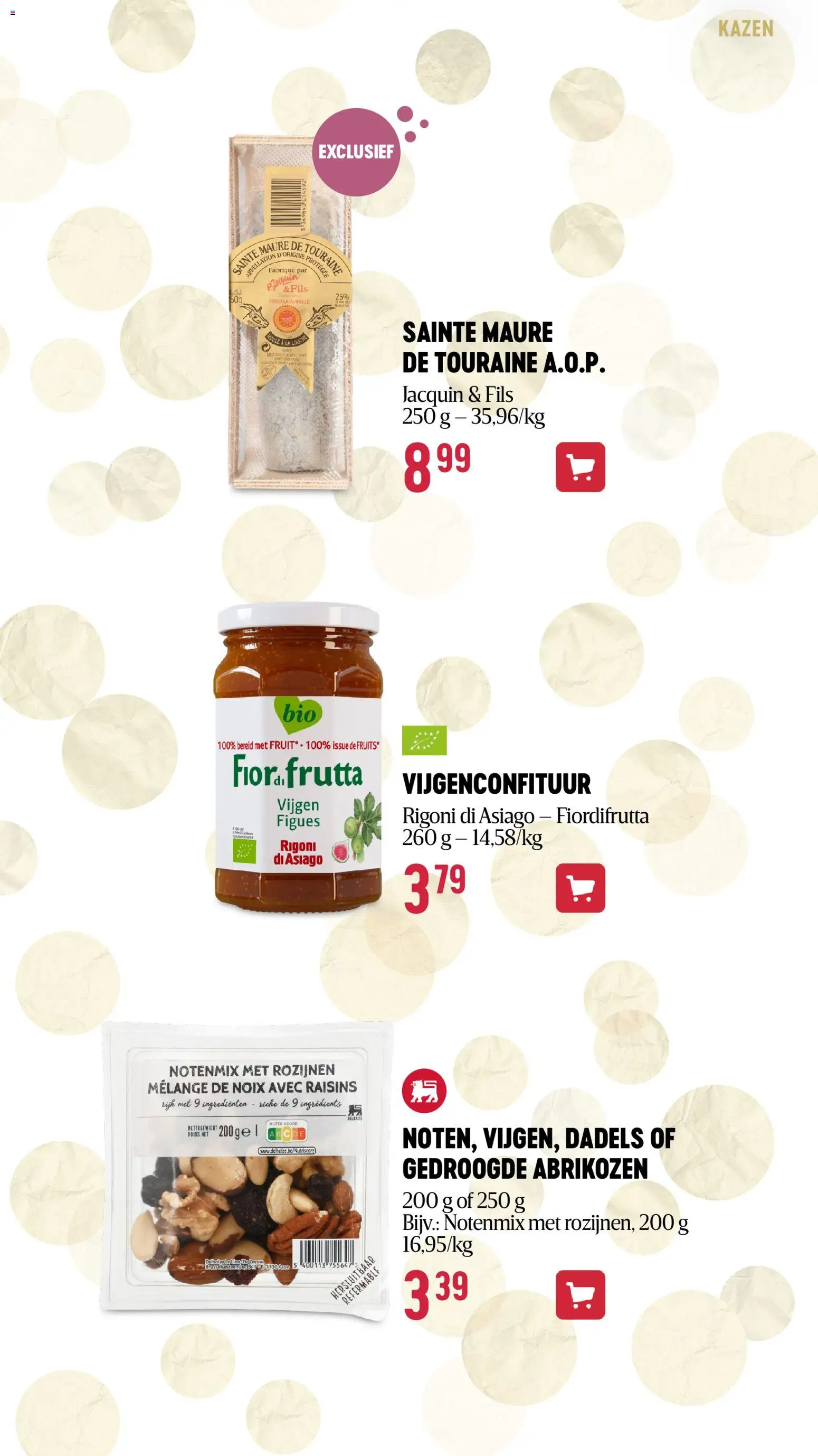 {H1} | Pagina: 41 | Producten: Rozijnen, La, Appel, Dadels