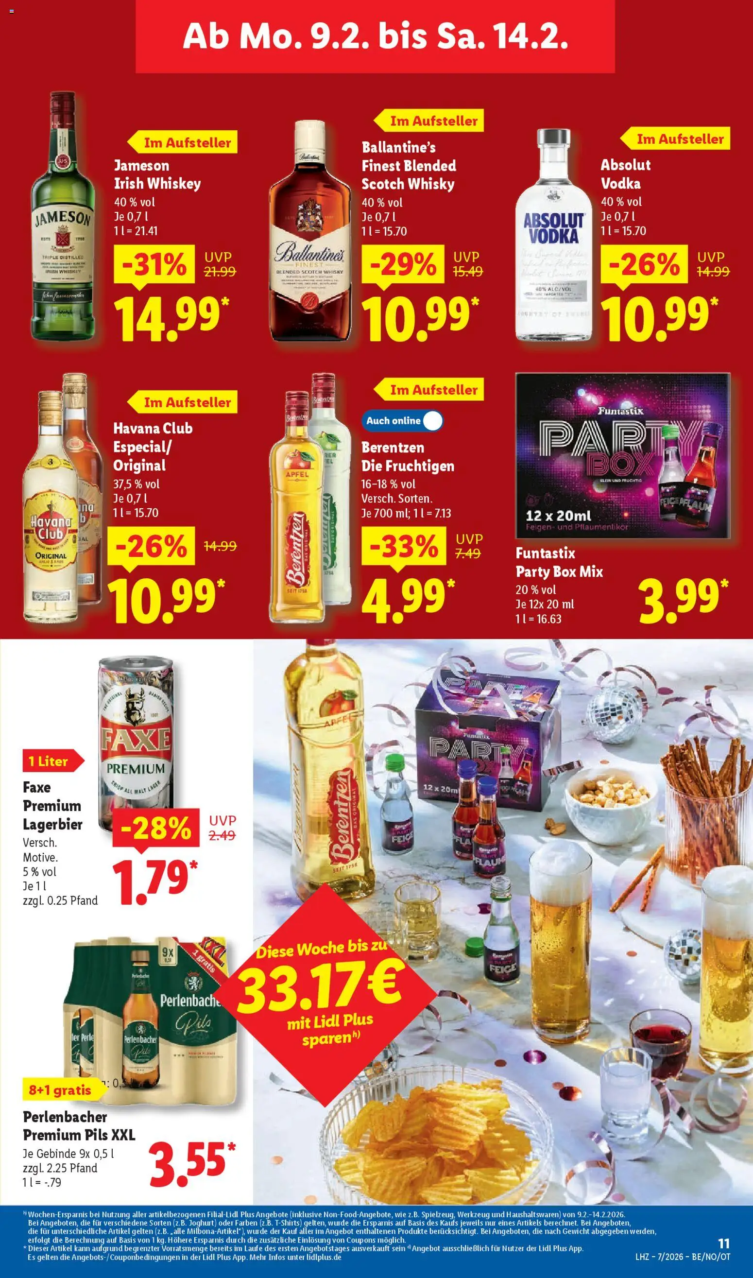 Lidl Prospekt Zossen – gültig ab 09.02.2026 | Seite: 21 | Produkte: Joghurt, Äpfel, Jameson, Whiskey
