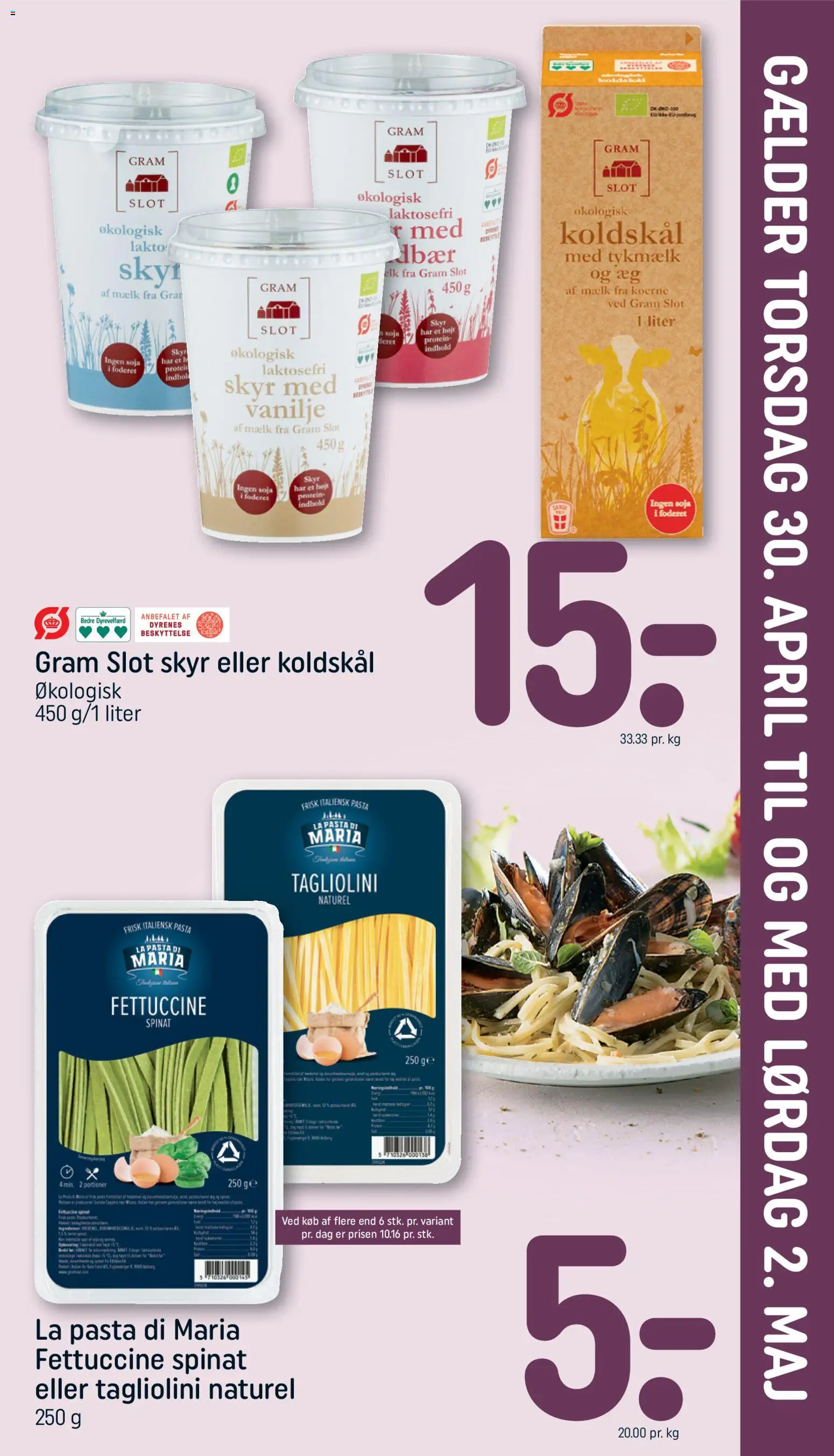 Rema 1000 tilbudsavis – gyldig fra 30.04.2026 | Side: 3 | Produkter: Æg, Skyr, Pasta, Spinat