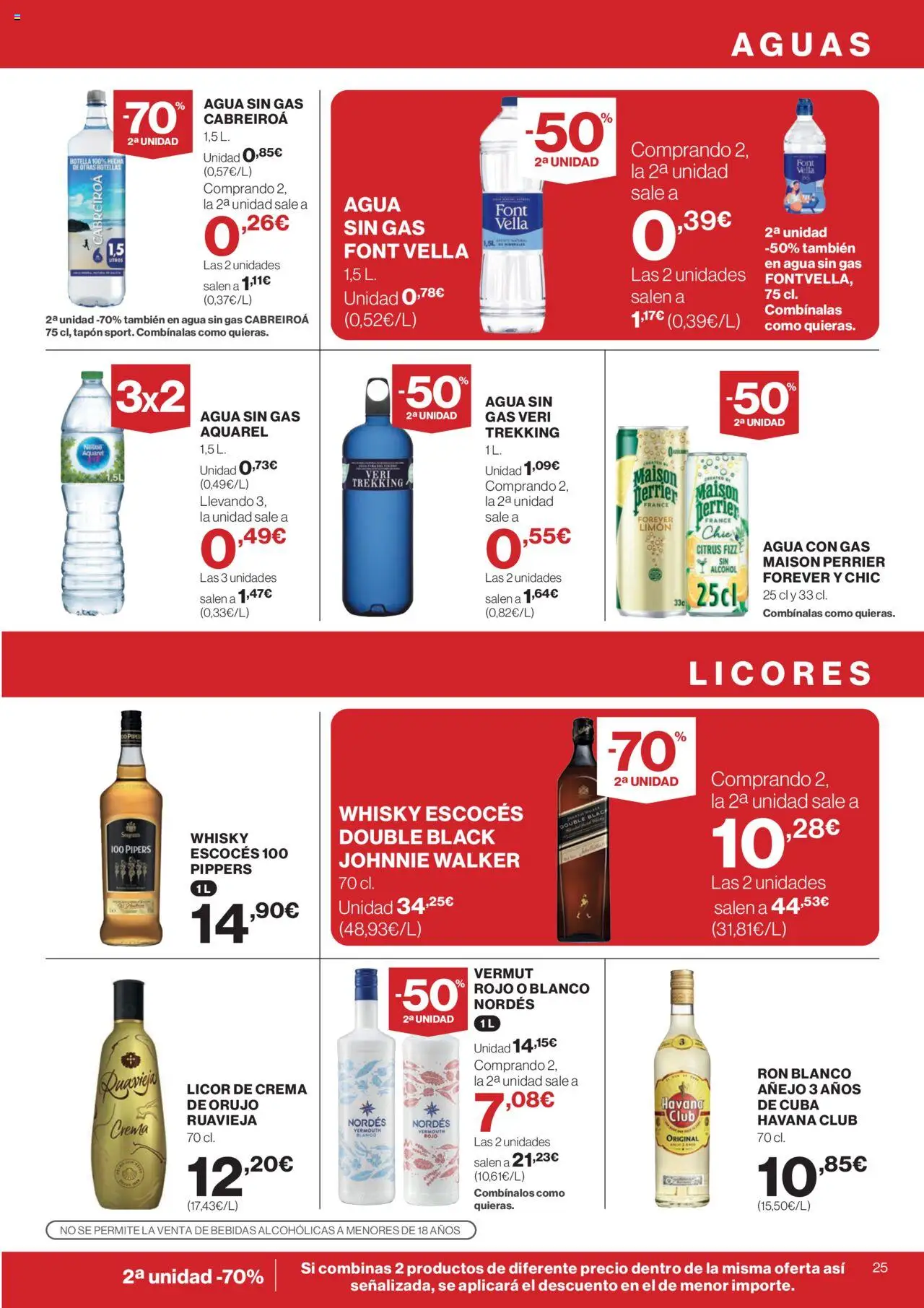 Supercor Canarias │ válido desde el 25.09.2025 | Página: 25 | Productos: Licor, Ron, Whisky, Μανέστρα