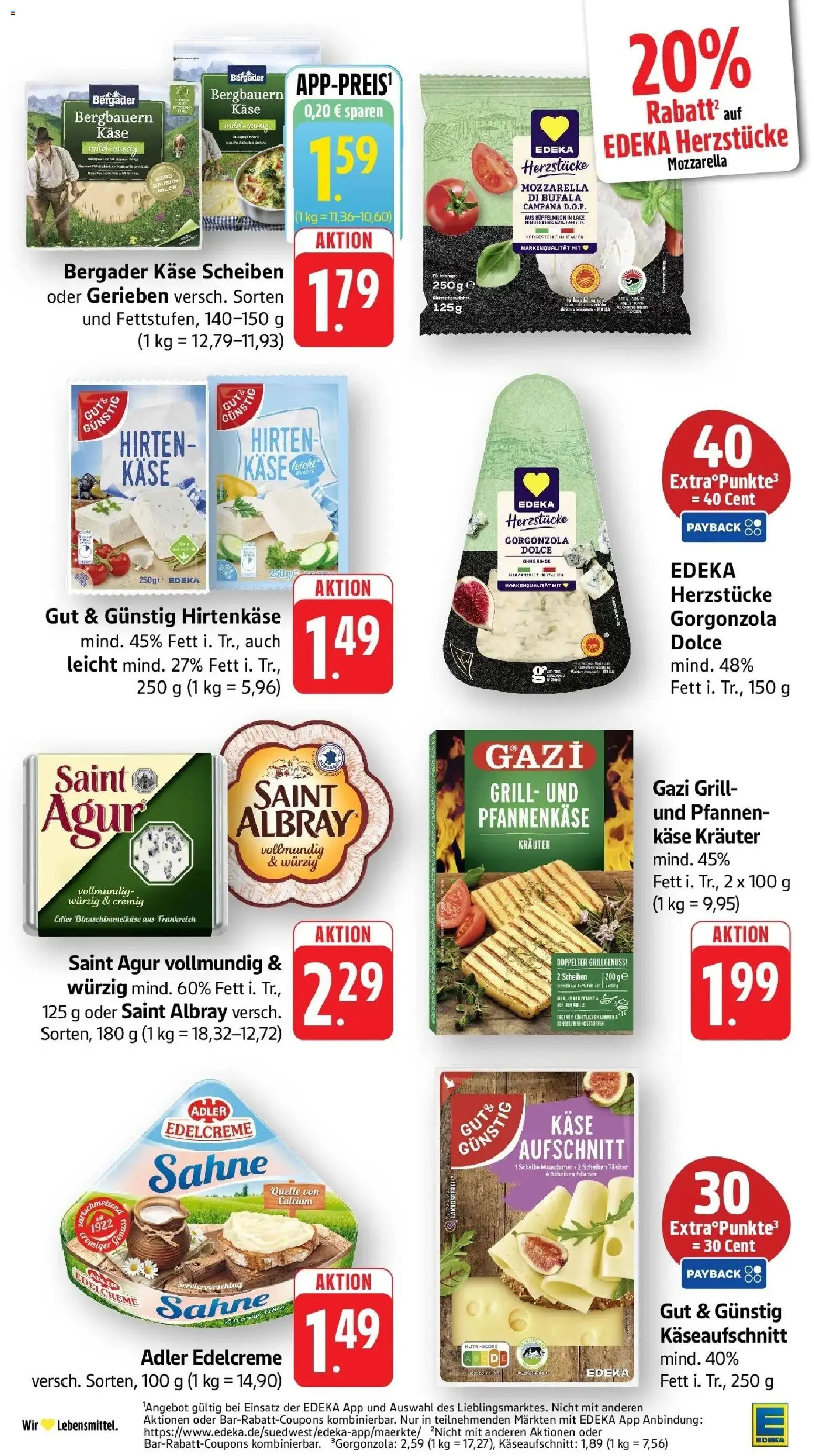Edeka prospekt Ettenheim	 – gültig ab 19.04.2026 | Seite: 19 | Produkte: Grill, Käse, Mozzarella, Sahne