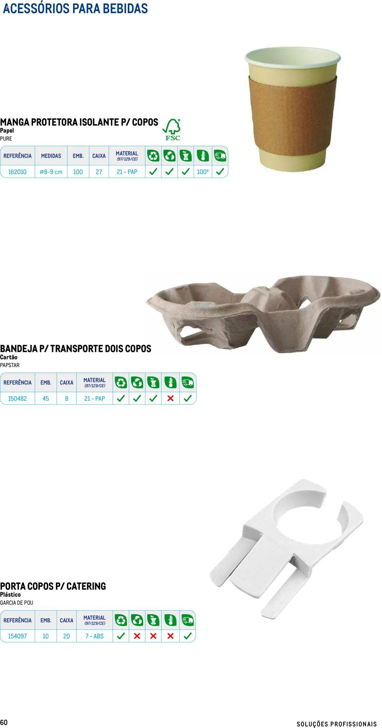 Makro - Especial Take- away │ válido de 17.07.2025 | Página: 60 | Produtos: Copos, Porta, Bandeja, Caixa