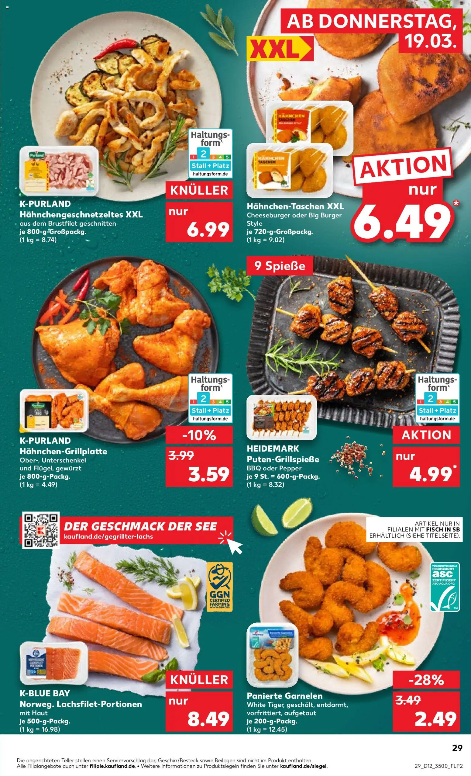 Kaufland Prospekt Jena	 – gültig ab 19.03.2026 | Seite: 29 | Produkte: Grill, Burger, Spieße, Garnelen