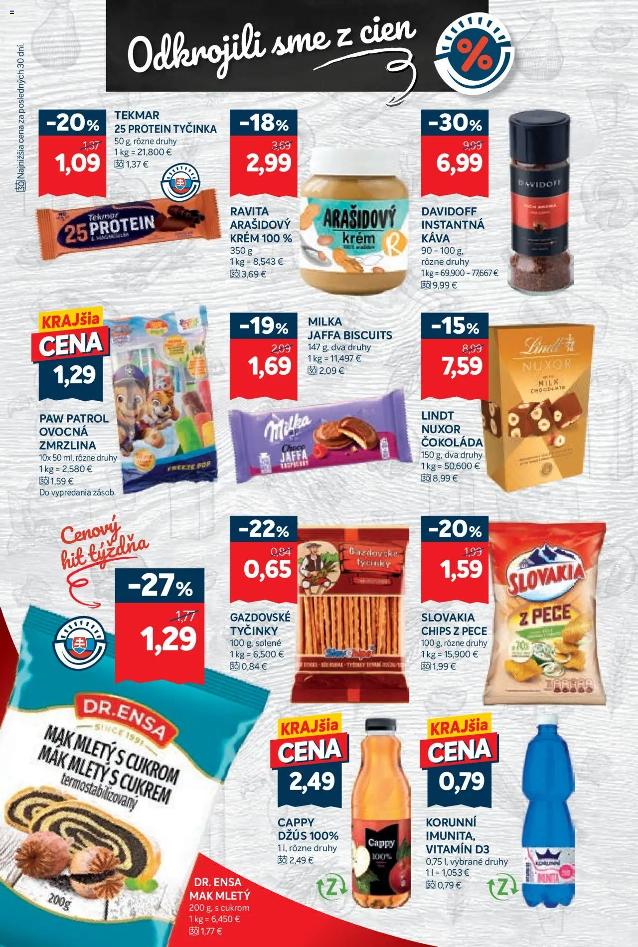 Kraj leták │ platný od 31.07.2025 | Strana: 10 | Produkty: Džús, Lindt, Zmrzlina, Čokoláda