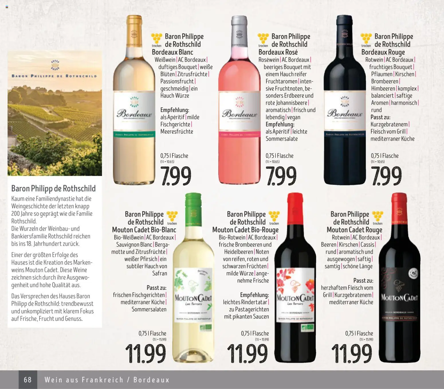 Edeka Struve Wein– und Spirituosen – gültig ab 14.11.2025 | Seite: 68 | Produkte: Küche, Meeresfrüchte, Pfirsich, Wein