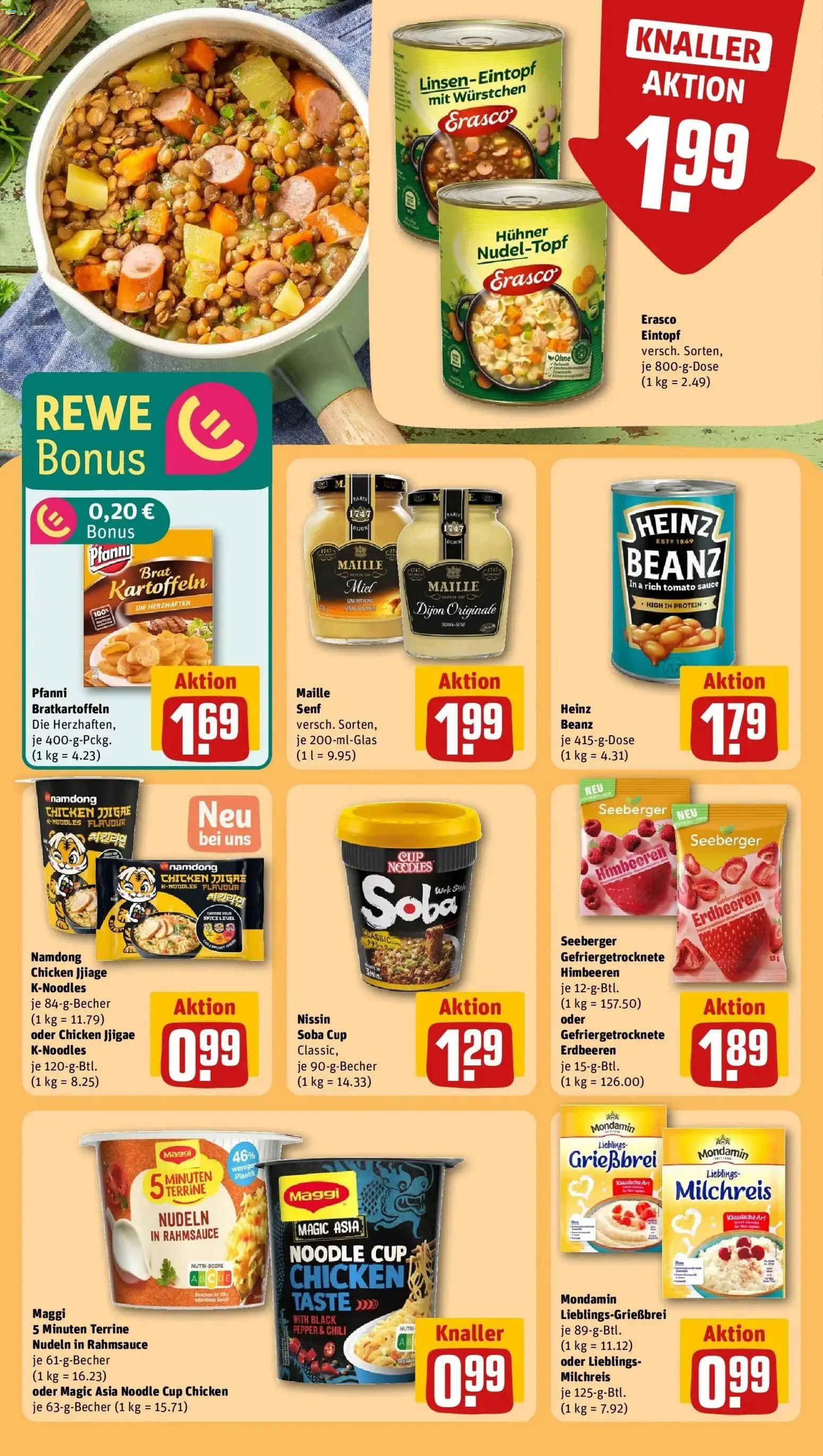 Rewe Prospekt Hannover / Vahrenwald	 – gültig ab 08.03.2026 | Seite: 24 | Produkte: Maggi, Pudding, Nudeln, Erdbeeren
