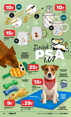Netto gazetka - Non Food od 26.06.2025 | Strona: 6 | Produkty: Szklanka, Zabawka dla psa