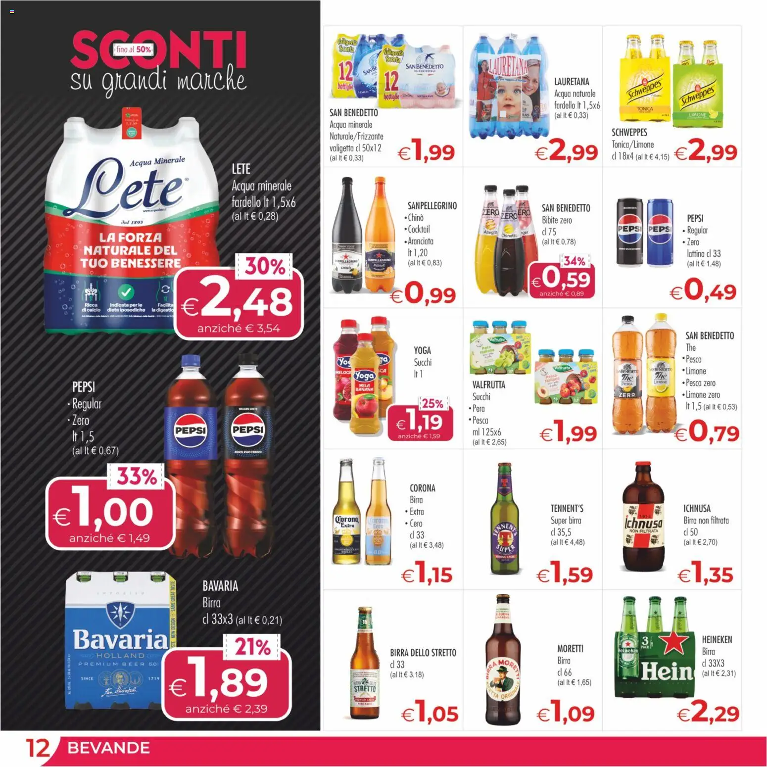 Volantino MerSi Supermercati del 04.01.2026 | Pagina: 12 | Prodotti: Birra, Limone, Pera, Heineken