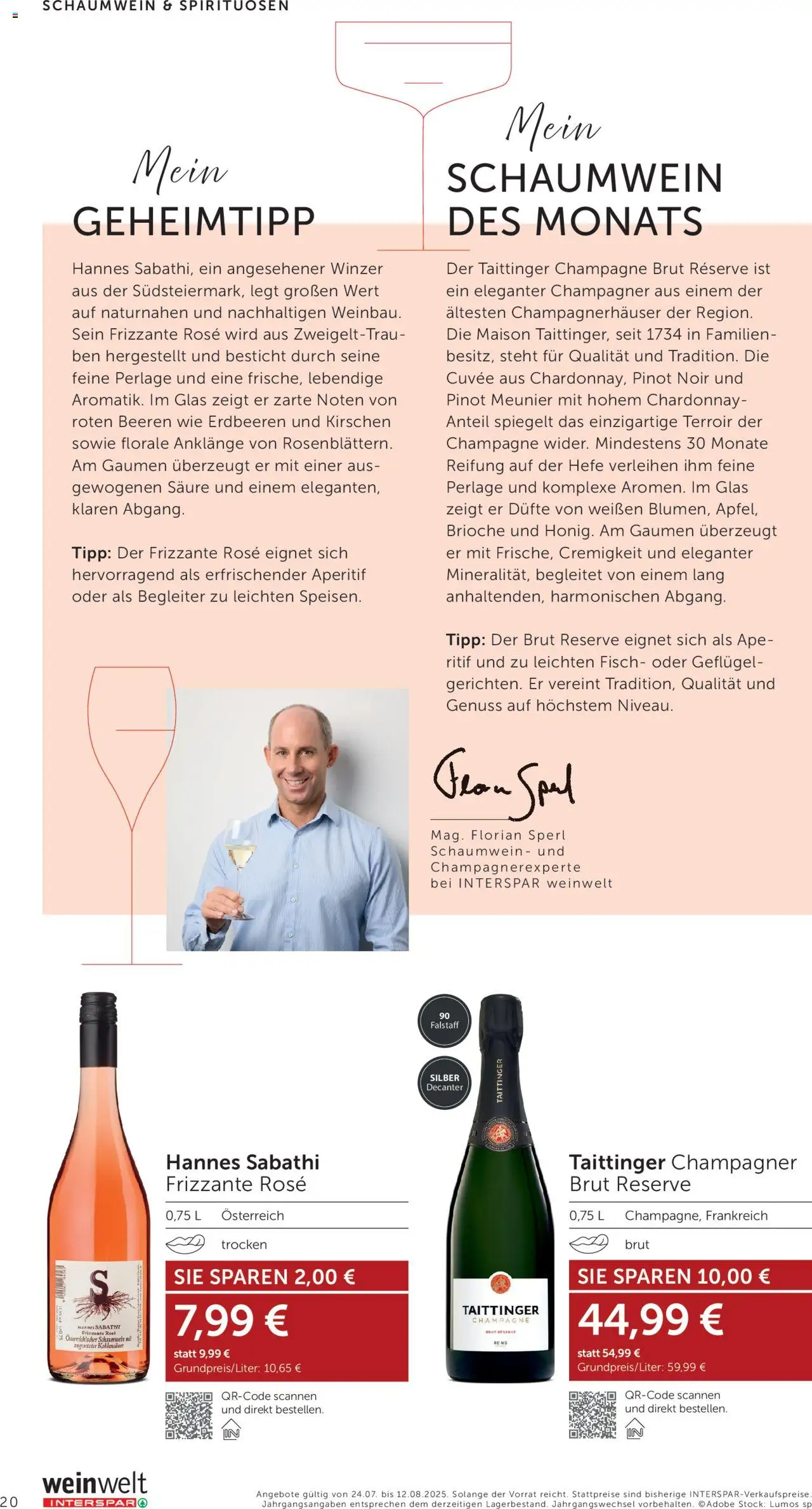 Interspar Wein Welt gültig ab 24.07.2025 | Seite: 20 | Produkte: Erdbeeren, Fisch