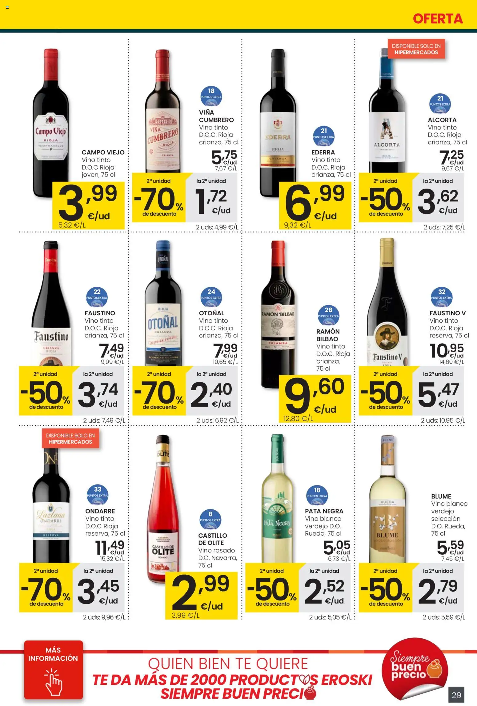Eroski - Siempre a buen precio  │ válido desde el 12.02.2026 | Página: 29 | Productos: Vino rosado, Vino, Té