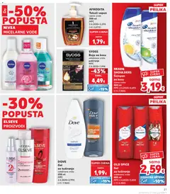 HEAD&SHOULDERS Šampon, za kosu razne vrste 400 ml - Pregled kataloga iz trgovine Kaufland, vrijedi od 08.04.2026 | Stranica: 21 | Proizvodi: Šampon, Sapun, Nivea, Dove