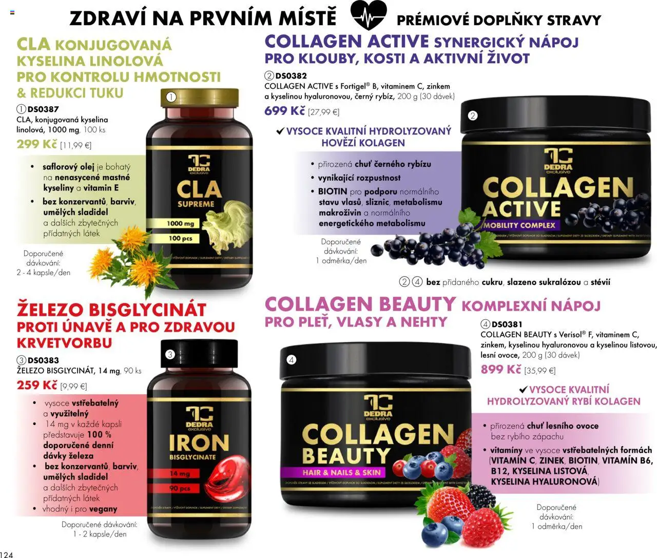 Dedra Katalog 8 2025 │ platný od 25.07.2025 | Strana: 24 | Produkty: Olej, Kolagén