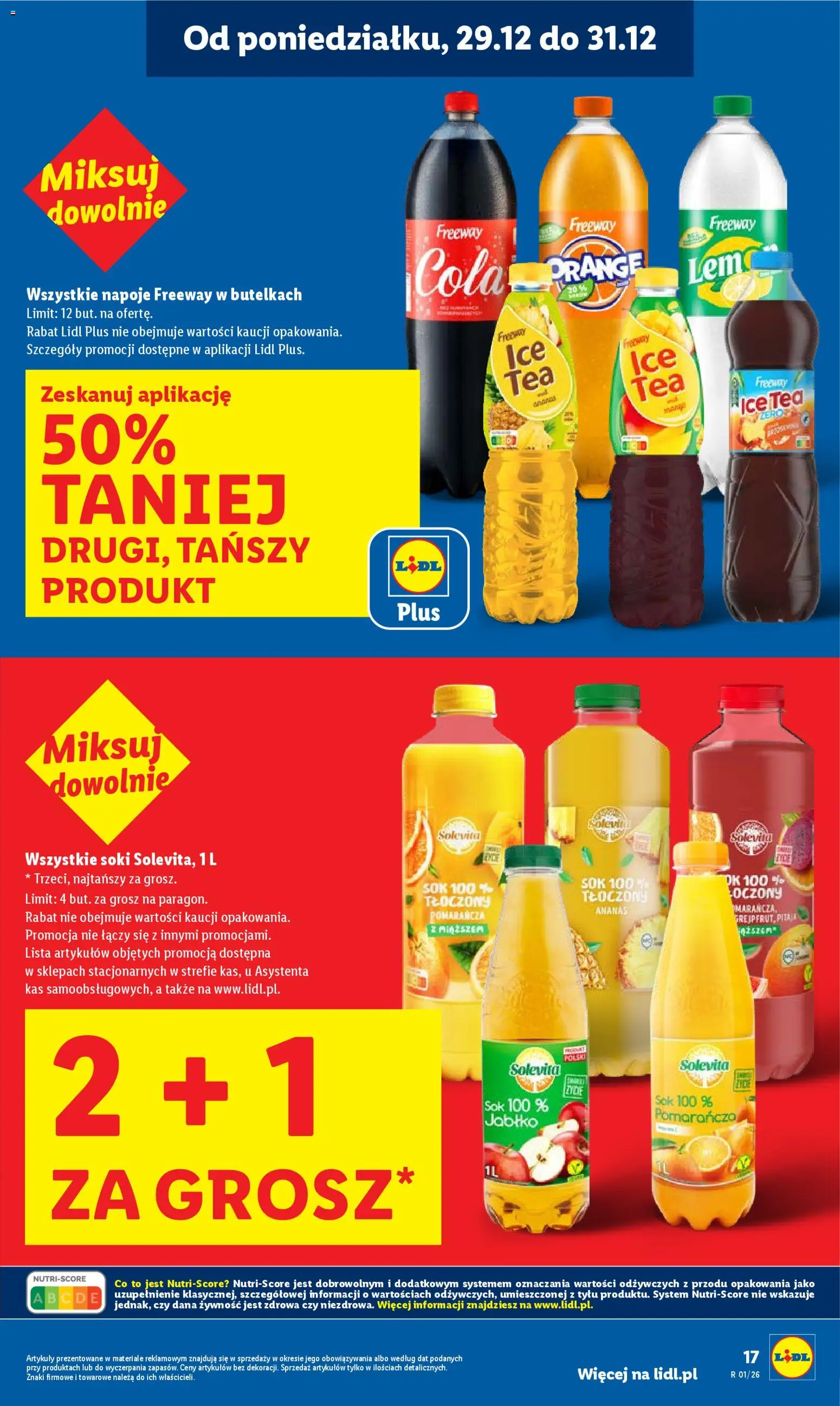 Lidl Gazetka od 29.12.2025 | Strona: 17 | Produkty: Ice Tea, Napoje, Pitaja, Ananas