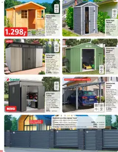 Bauhaus katalog akcije – veljaven od 02.10.2025 | Stran: 46 | Izdelki: Okvir, Vrtna hiška, Talne plošče