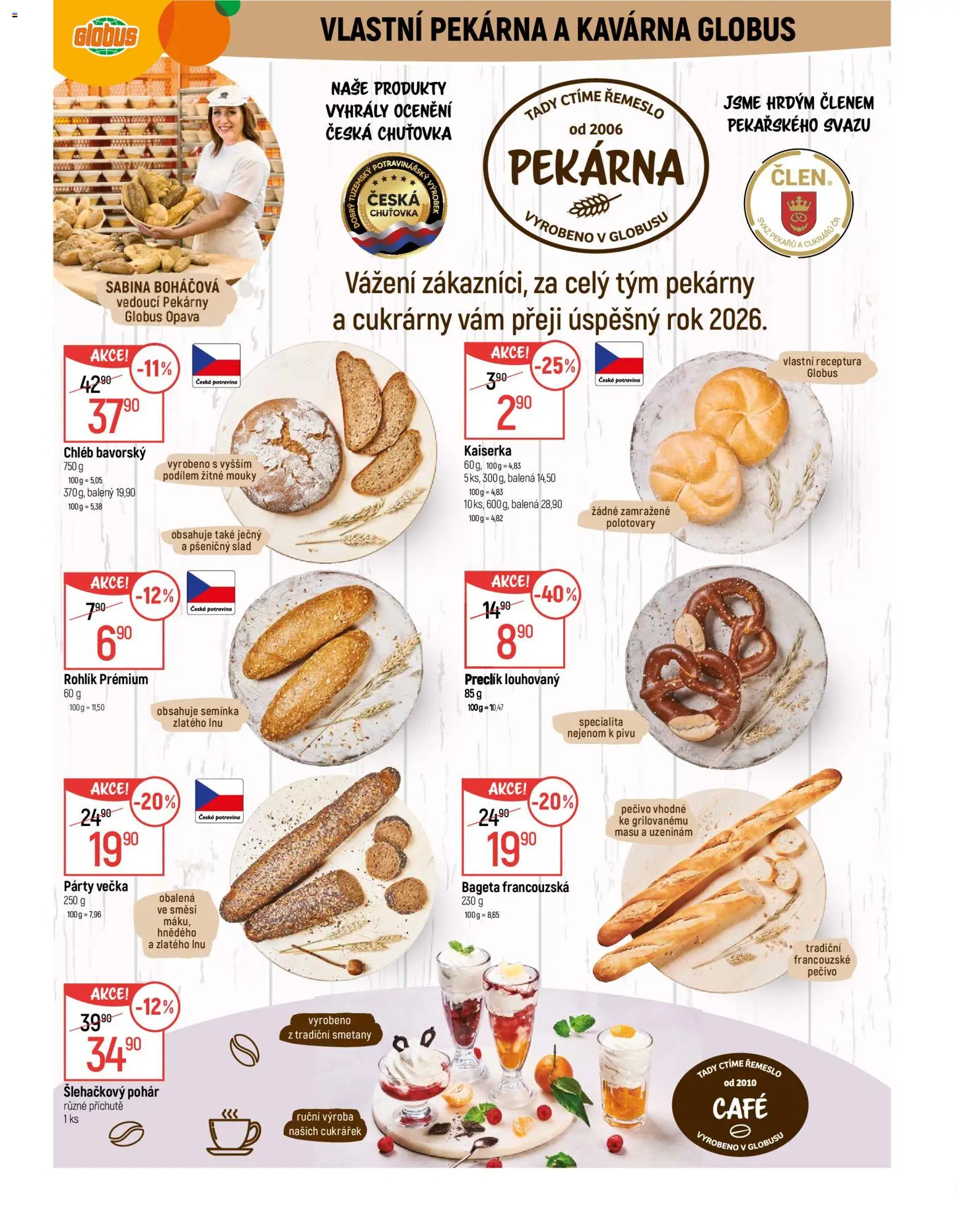 Globus leták - Opava od 27.12.2025 | Strana: 5 | Produkty: Globus, Kaiserka, Chléb, Pekárna