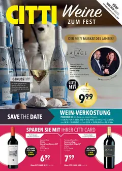 CITTI Markt - Weine zum Fest ab 26.11.2025 gültig