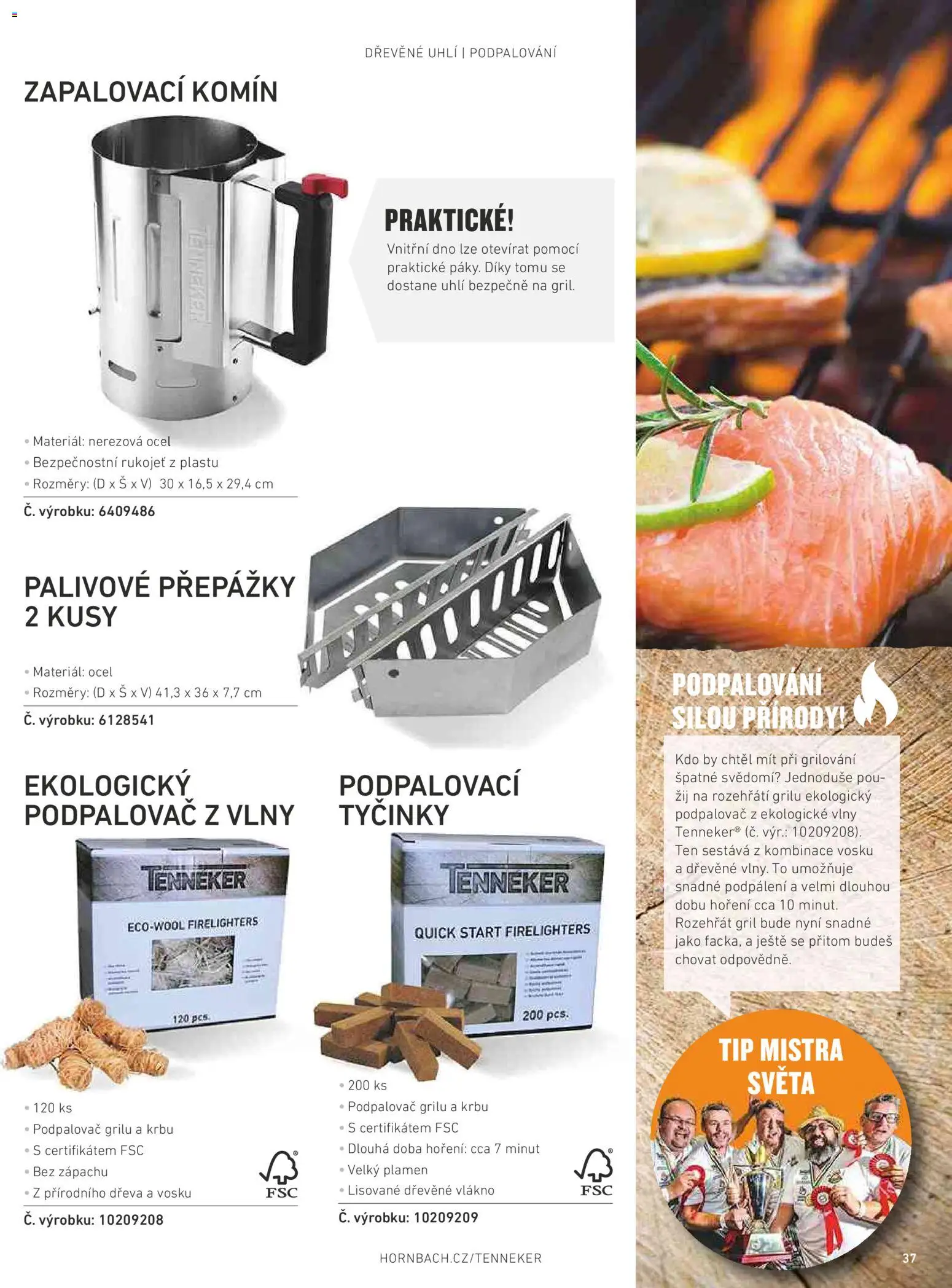 HORNBACH leták - Magazín o grilování od 01.01.2026 | Strana: 37 | Produkty: Grilování, Dřevěné uhlí, Tyčinky, Gril