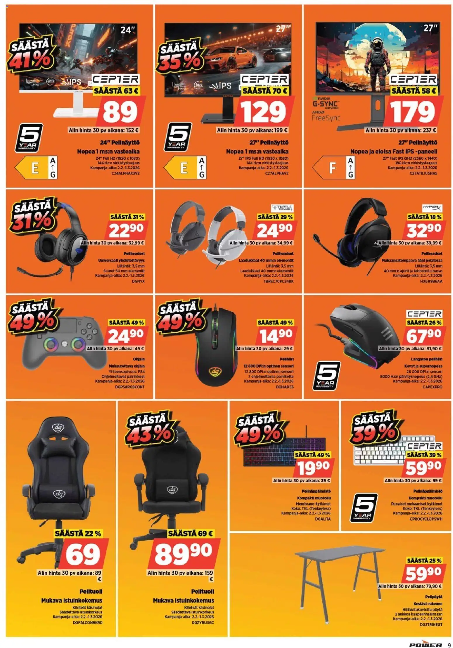 Power - POWER HINTAAN Viikon mainoslehti – voimassa 12.02.2026 alkaen | Sivu: 9