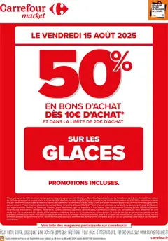 Carrefour Market - Prévisualisation de Carrefour Market opération bon d'achat valide à partir de 15.08.2025